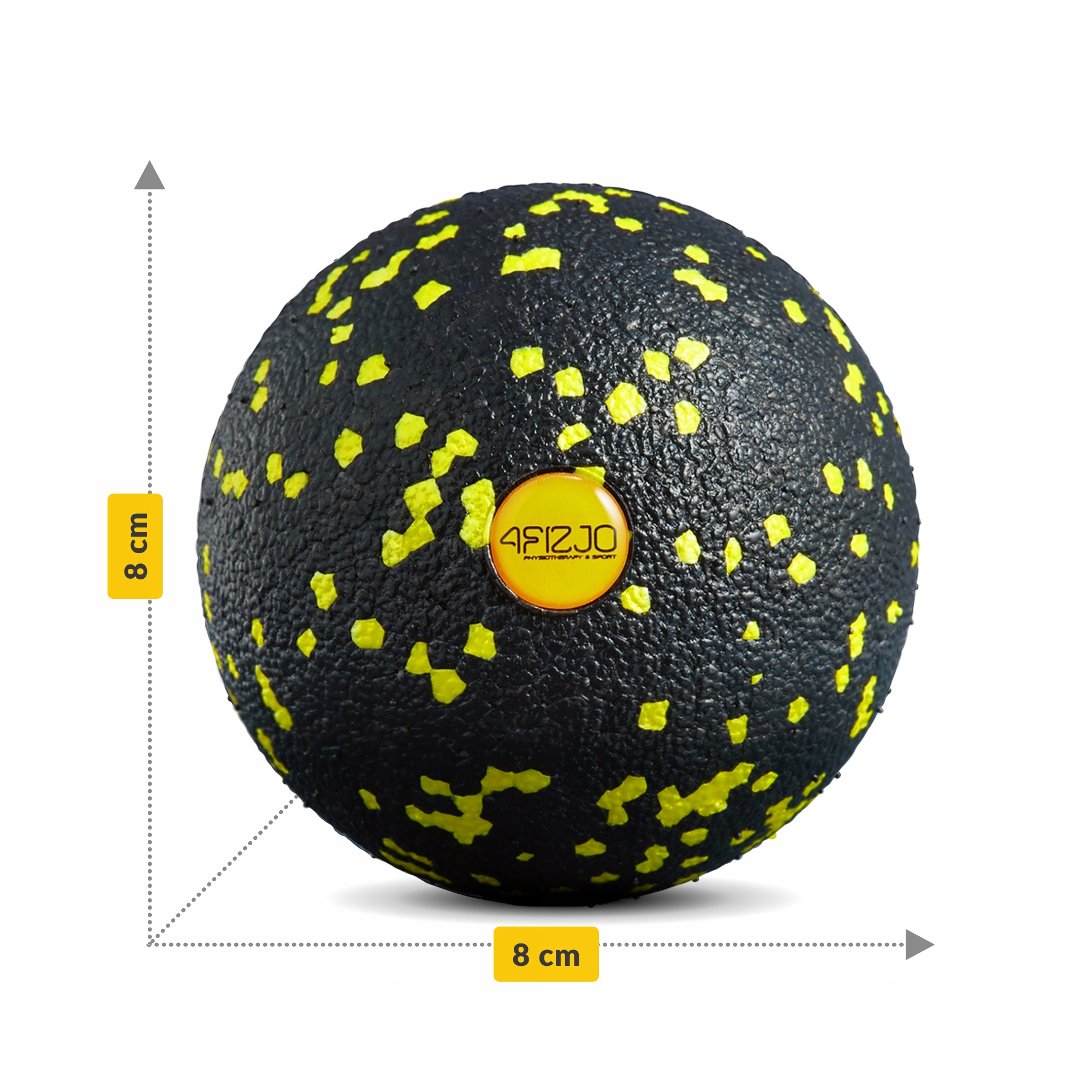 Масажний м'яч 4FIZJO EPP Ball 08 Black/Yellow (P-5907222931240) — фото 4