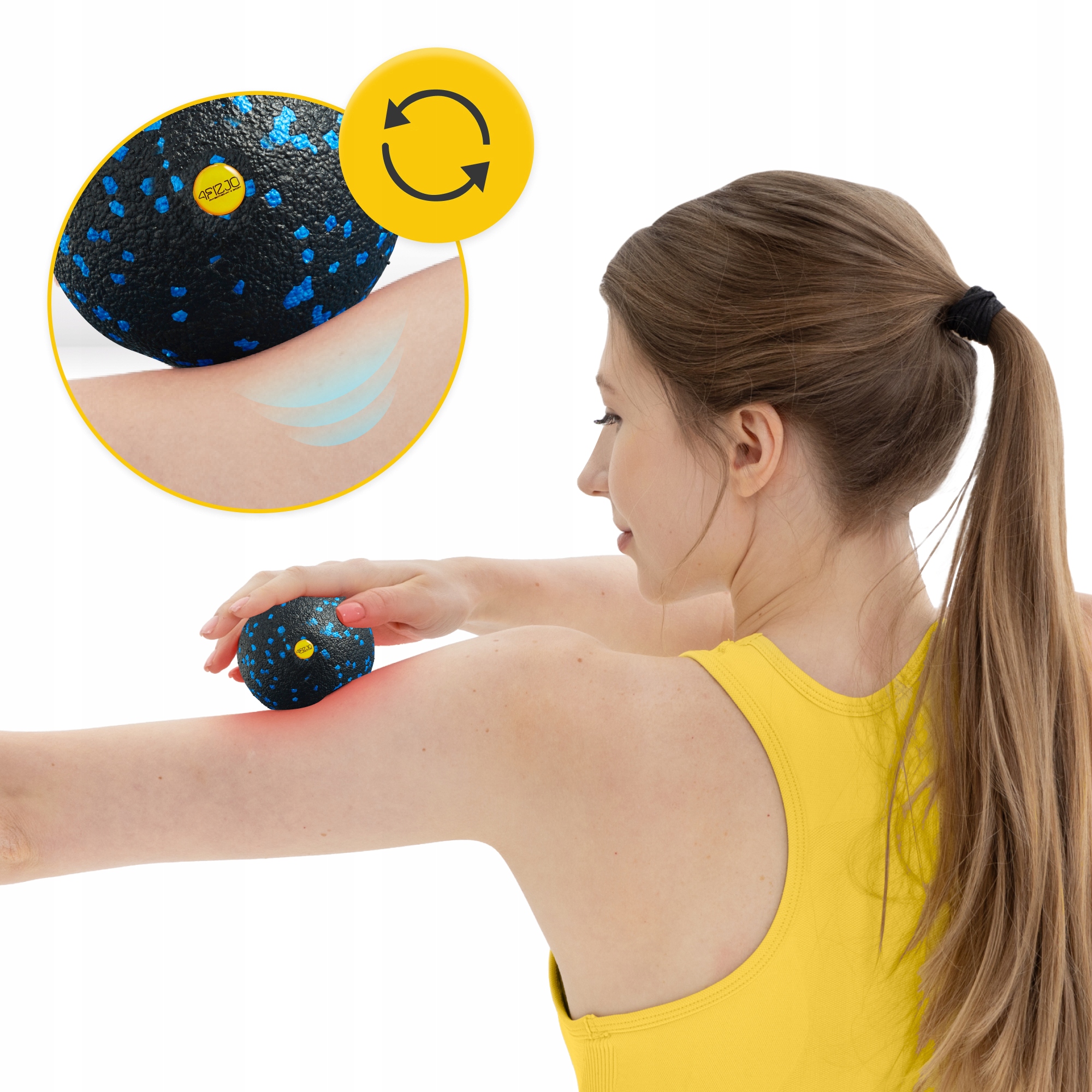 Масажний м'яч 4FIZJO EPP Ball 12 Black/Blue (P-5907222931288) — мініатюра 10