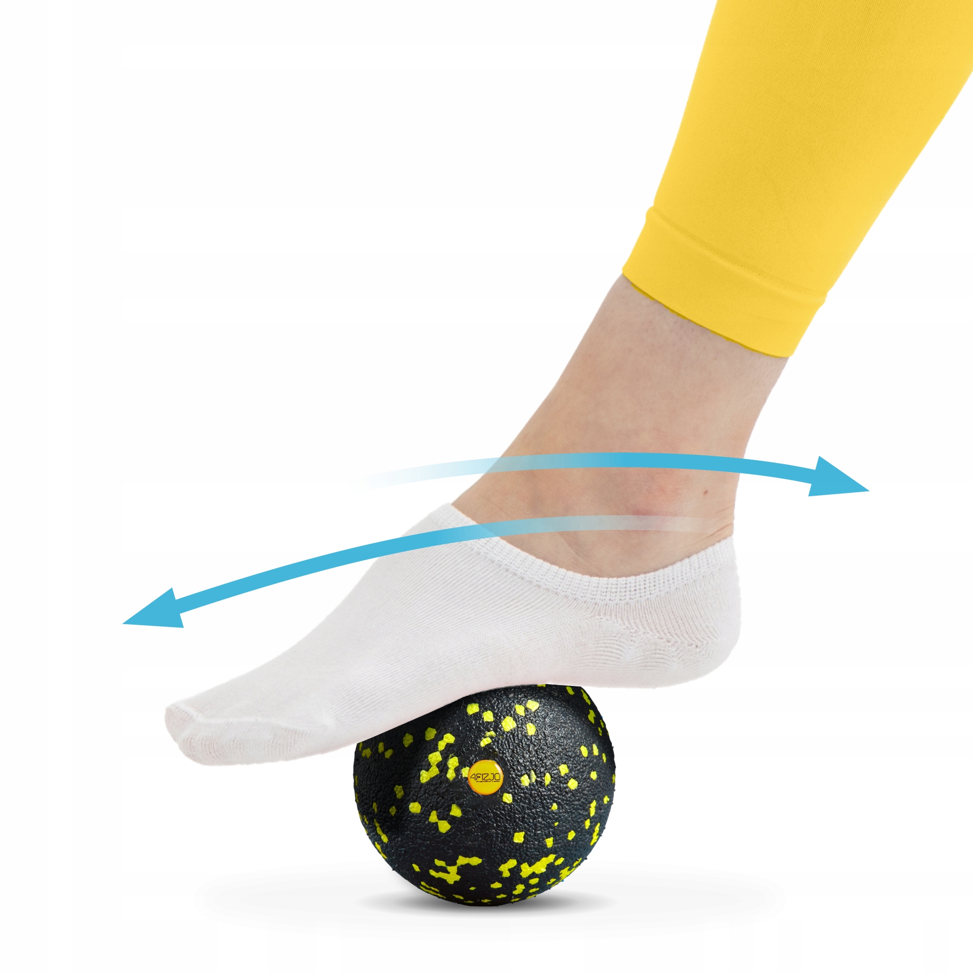 Масажний м'яч 4FIZJO EPP Ball 12 Black/Yellow (P-5907222931271) — мініатюра 10