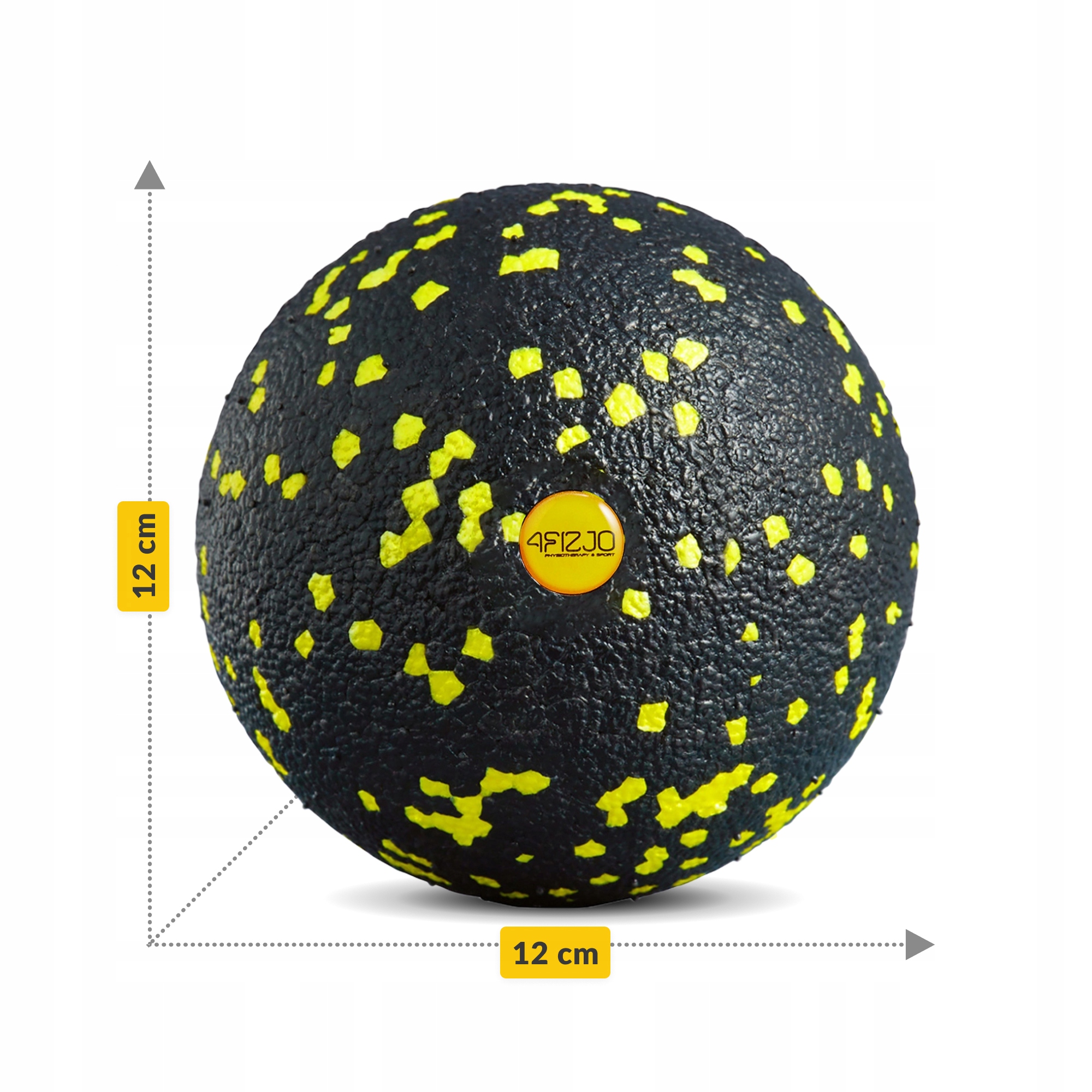 Масажний м'яч 4FIZJO EPP Ball 12 Black/Yellow (P-5907222931271) — фото 3