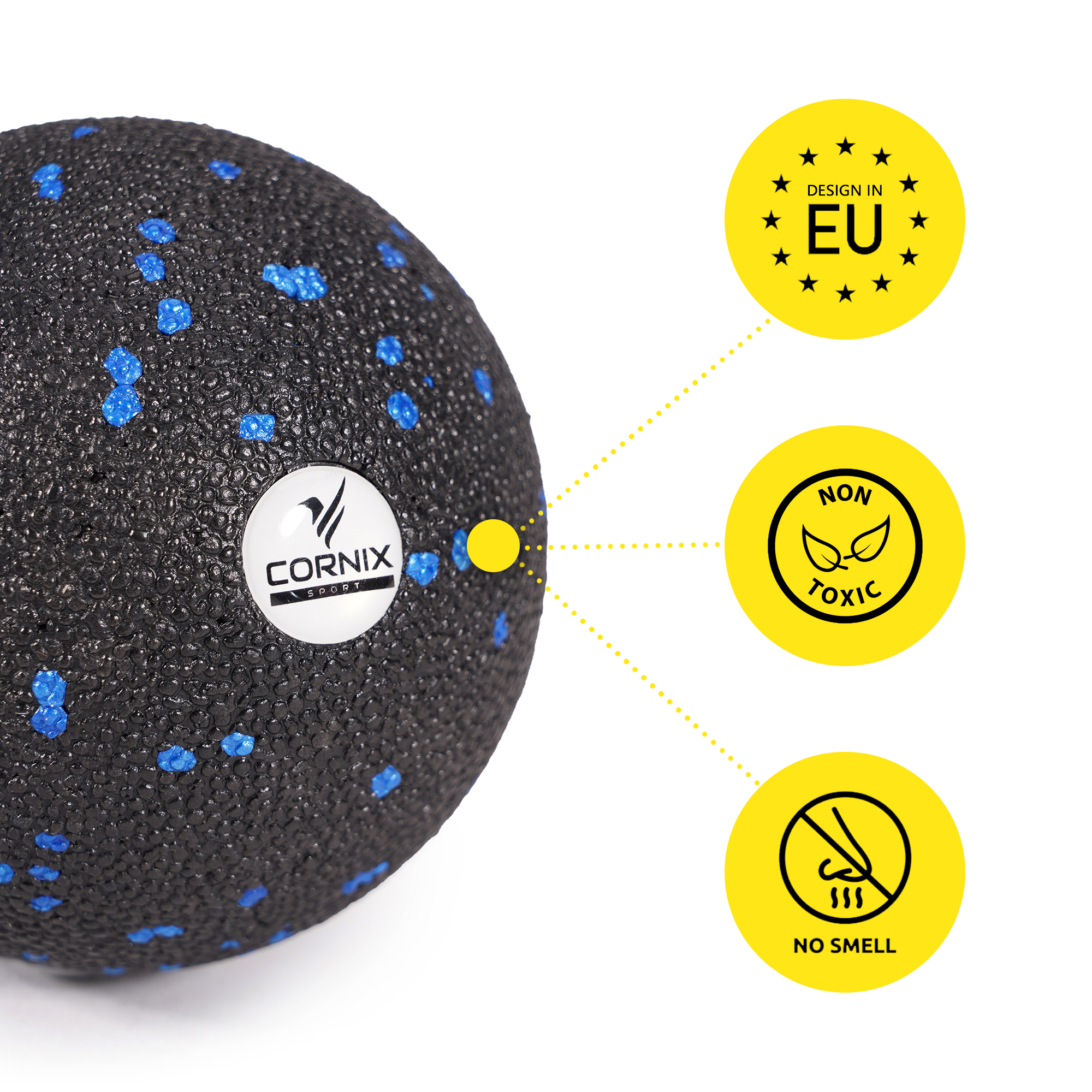 Масажний м'яч Cornix EPP Ball 8 см XR-0126 — мініатюра 7
