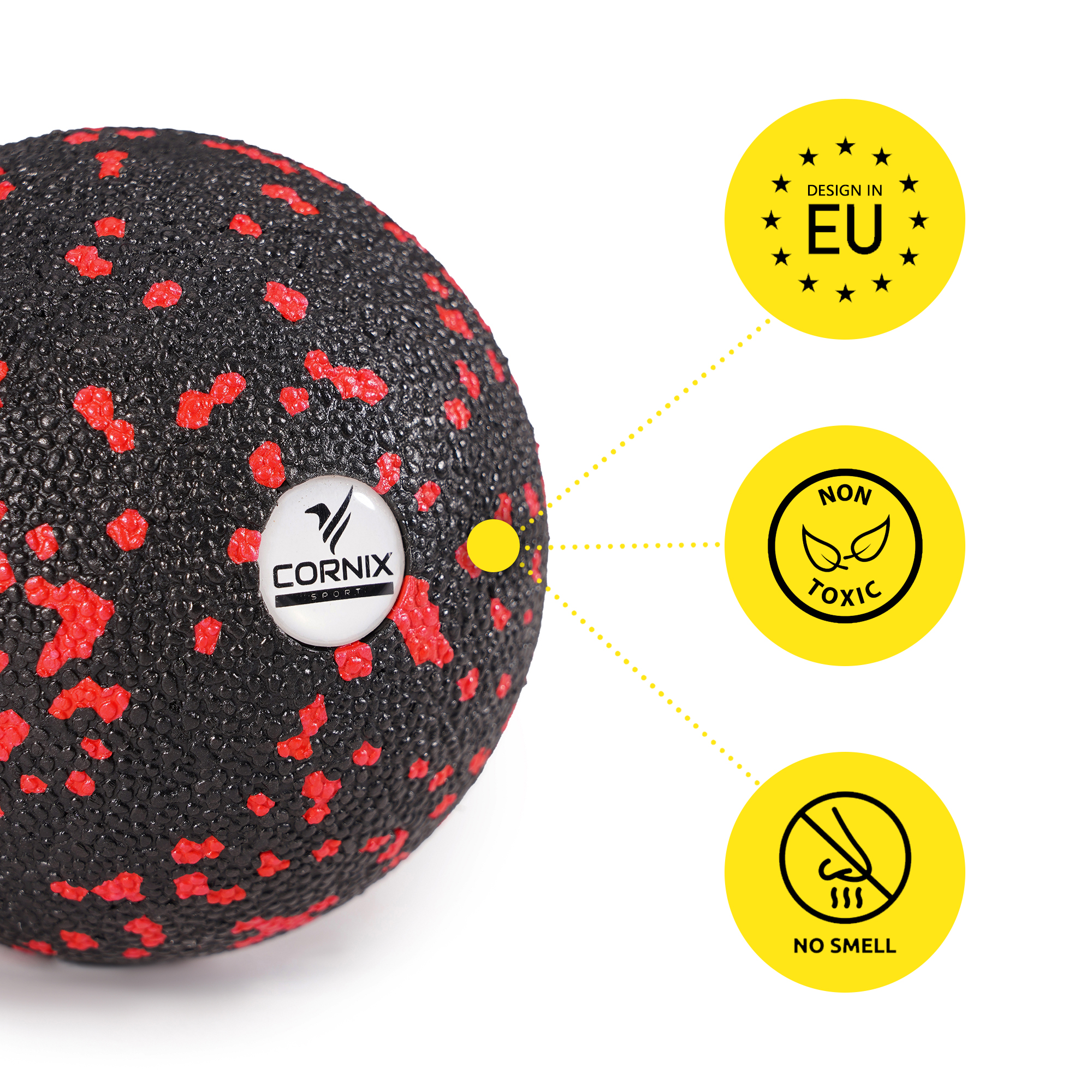Масажний м'яч Cornix EPP Ball 8 см XR-0128 — мініатюра 7