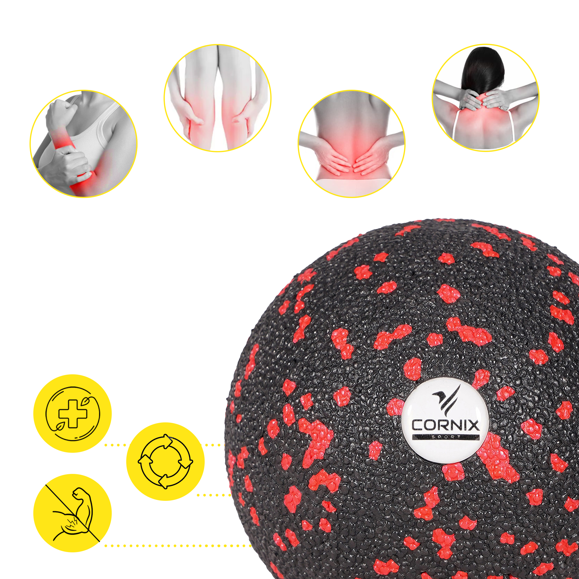 Масажний м'яч Cornix EPP Ball 8 см XR-0128 — мініатюра 6