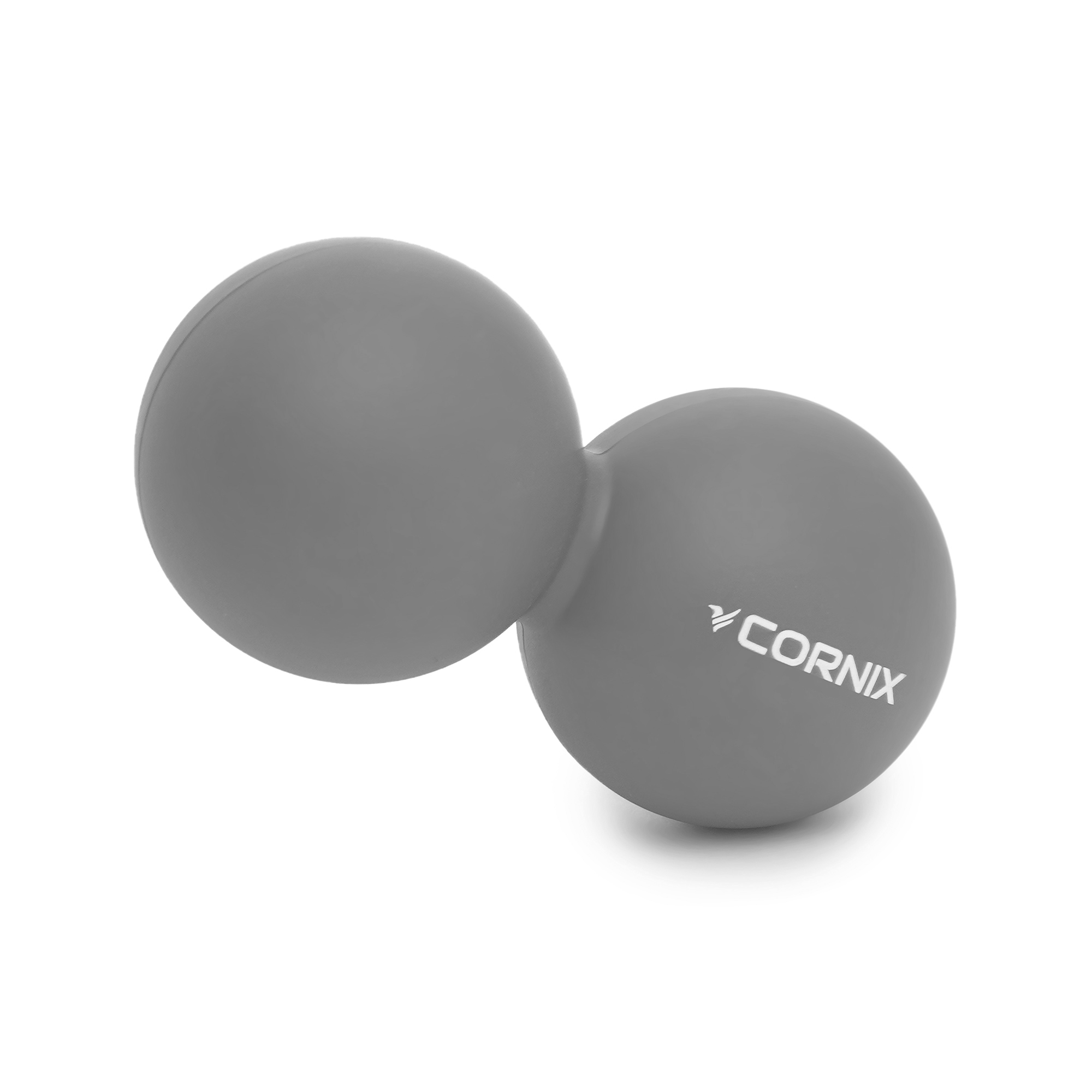 Масажний м'яч Cornix Lacrosse DuoBall 6.3 x 12.6 см XR-0115 Grey — мініатюра 7