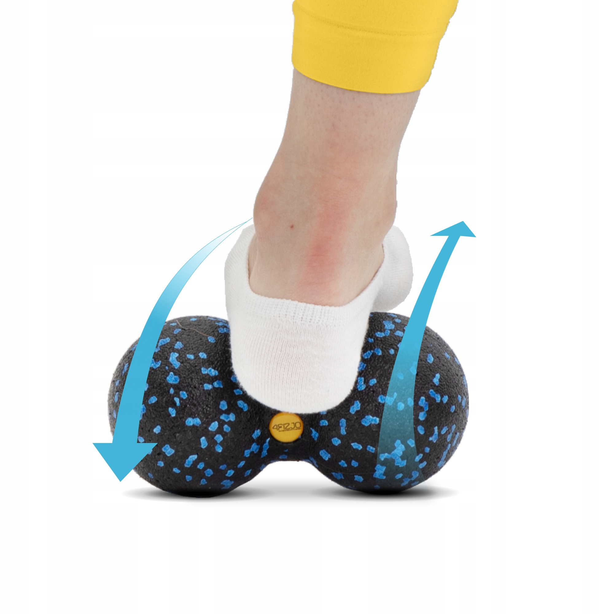 Масажний м'яч подвійний 4FIZJO EPP DuoBall 08 Black/Blue (P-5907222931318) — мініатюра 6
