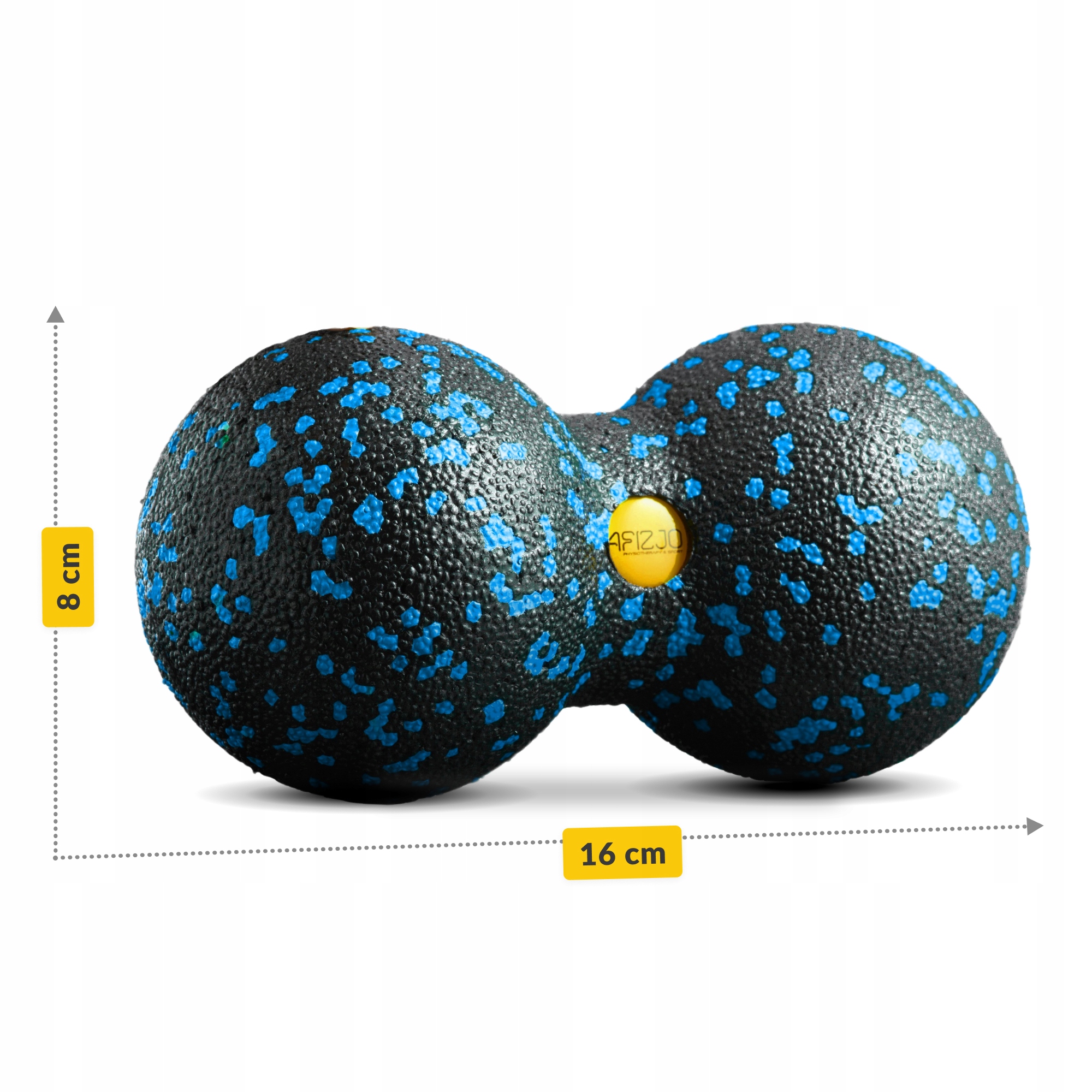Масажний м'яч подвійний 4FIZJO EPP DuoBall 08 Black/Blue (P-5907222931318) — фото 4