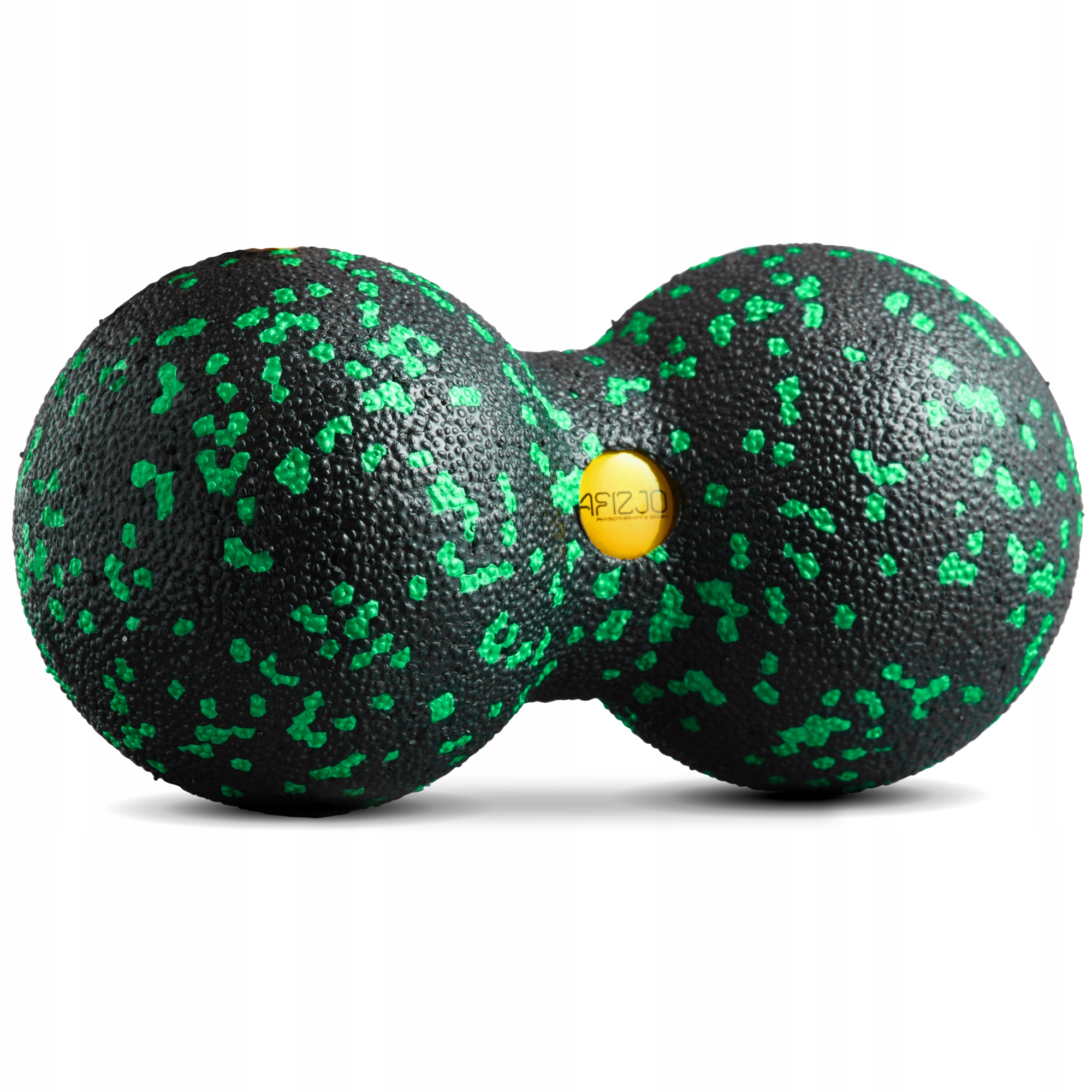 Масажний м'яч подвійний 4FIZJO EPP DuoBall 08 Black/Green (P-5907222931295) — фото 1