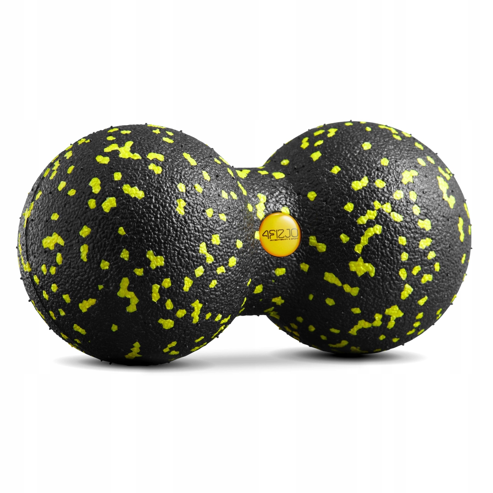 Масажний м'яч подвійний 4FIZJO EPP DuoBall 08 Black/Yellow (P-5907222931301) — фото 1