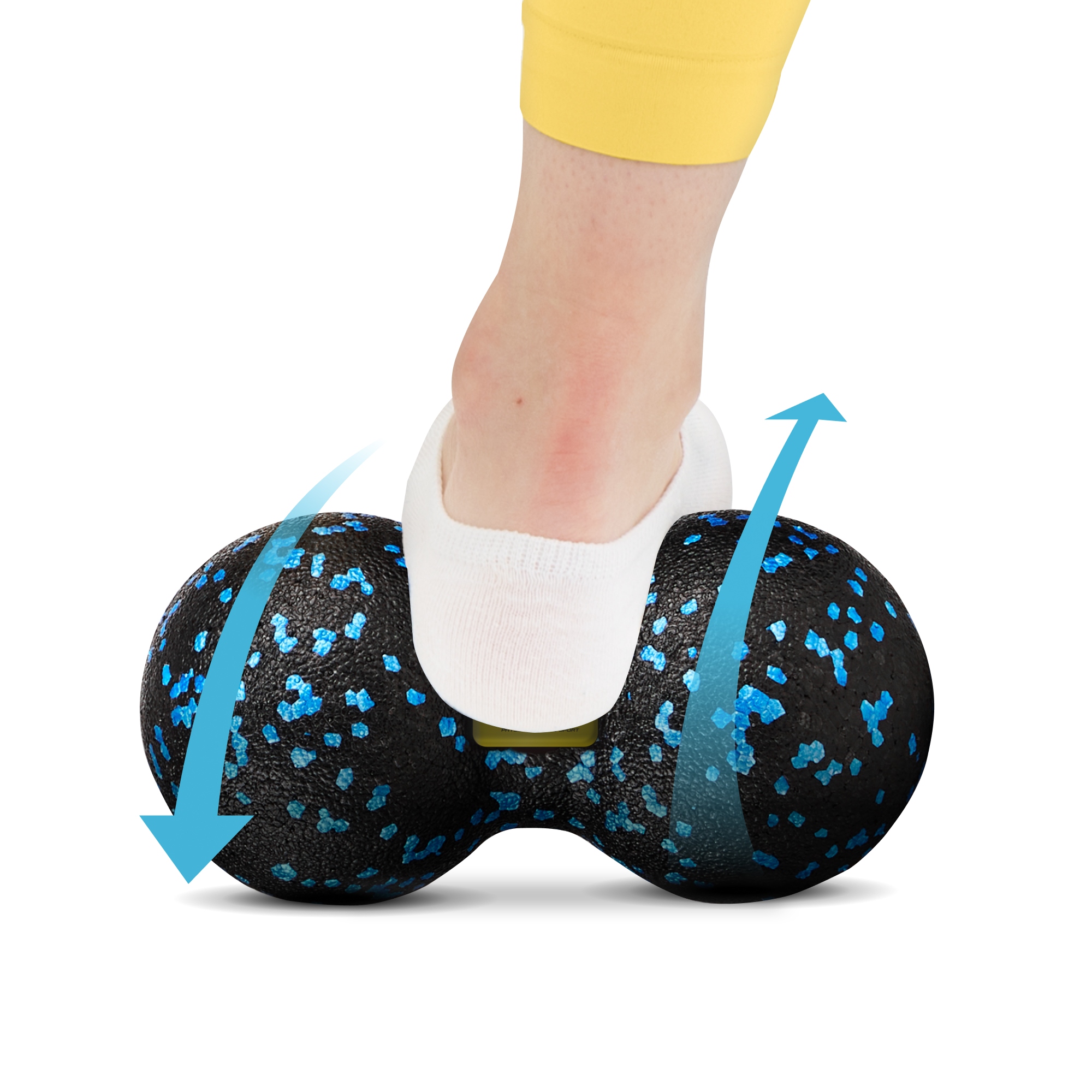 Масажний м'яч подвійний 4FIZJO EPP DuoBall 12 Black/Blue (P-5907222931349) — мініатюра 6