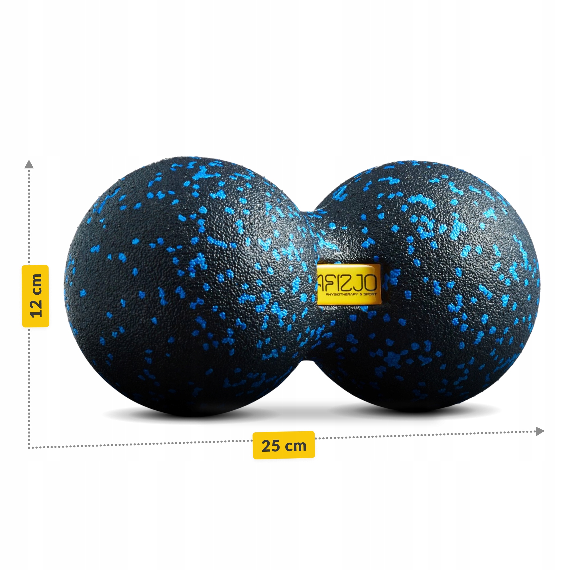 Масажний м'яч подвійний 4FIZJO EPP DuoBall 12 Black/Blue (P-5907222931349) — фото 4