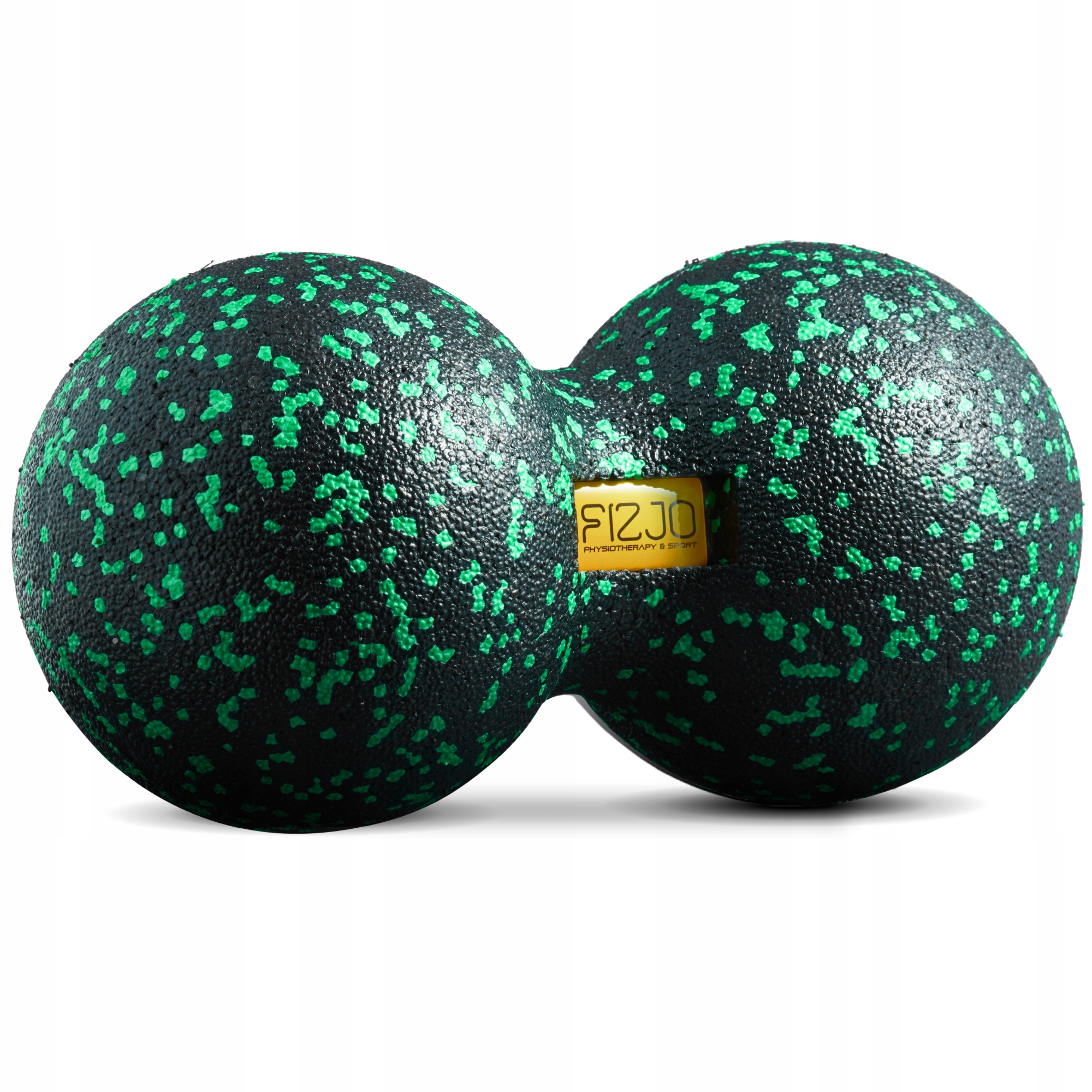 Масажний м'яч подвійний 4FIZJO EPP DuoBall 12 Black/Green (P-5907222931325) — фото 1
