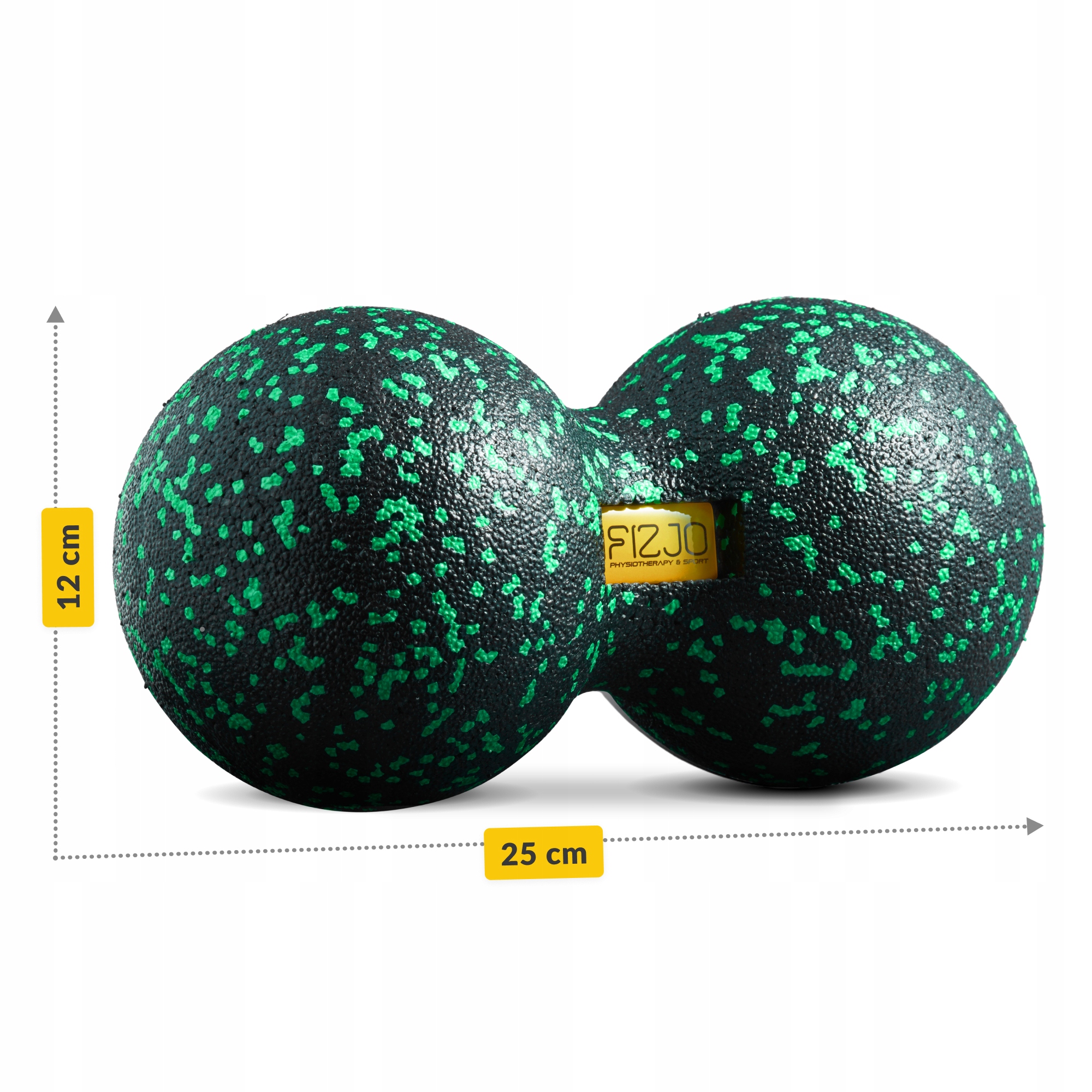 Масажний м'яч подвійний 4FIZJO EPP DuoBall 12 Black/Green (P-5907222931325) — фото 3
