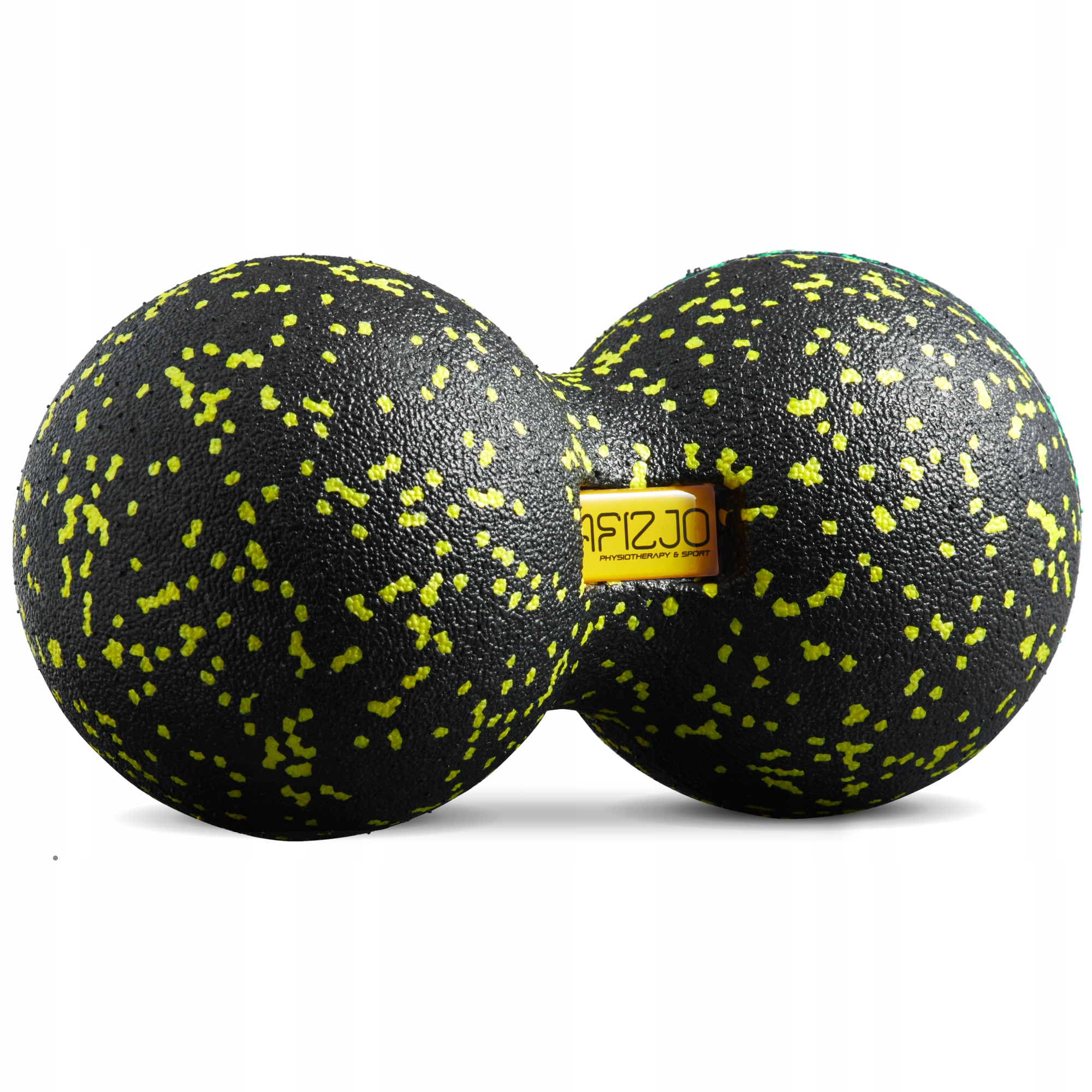Масажний м'яч подвійний 4FIZJO EPP DuoBall 12 Black/Yellow (P-5907222931332) — фото 1