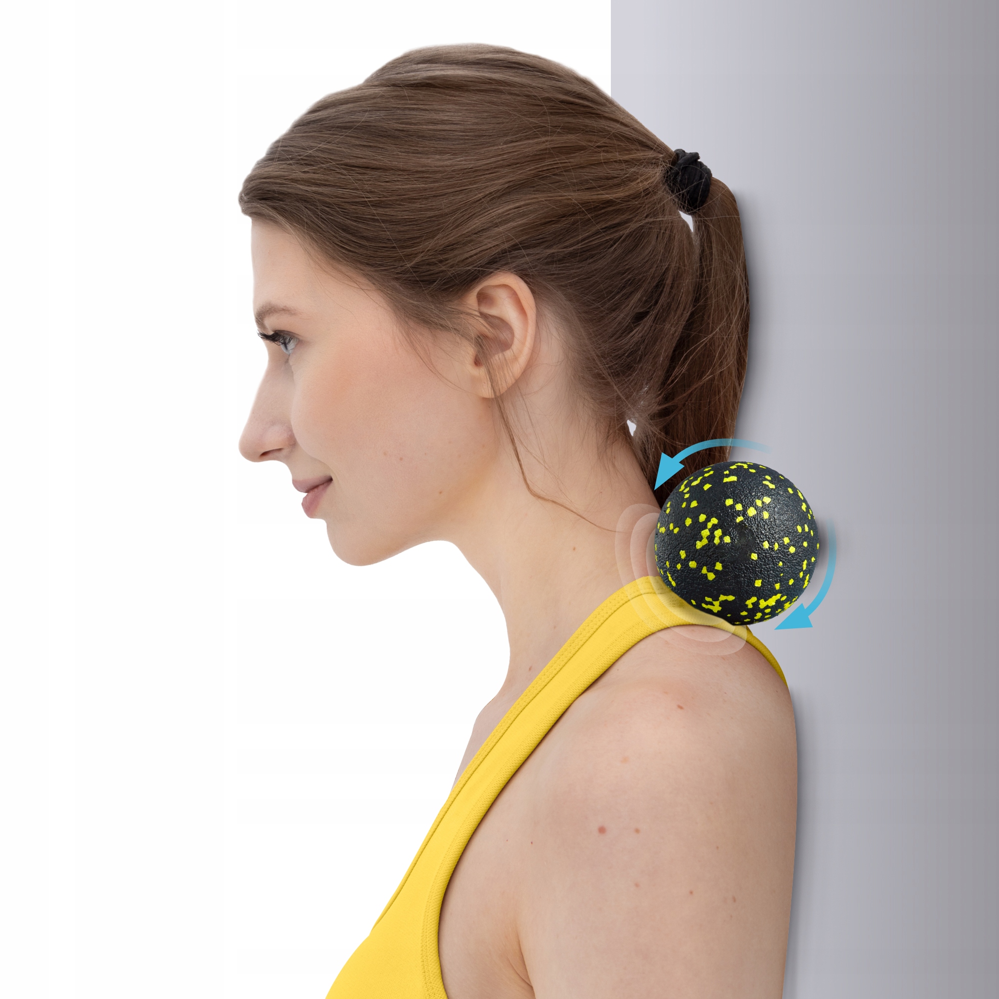 Масажний м'яч подвійний 4FIZJO EPP DuoBall 12 Black/Yellow (P-5907222931332) — фото 2