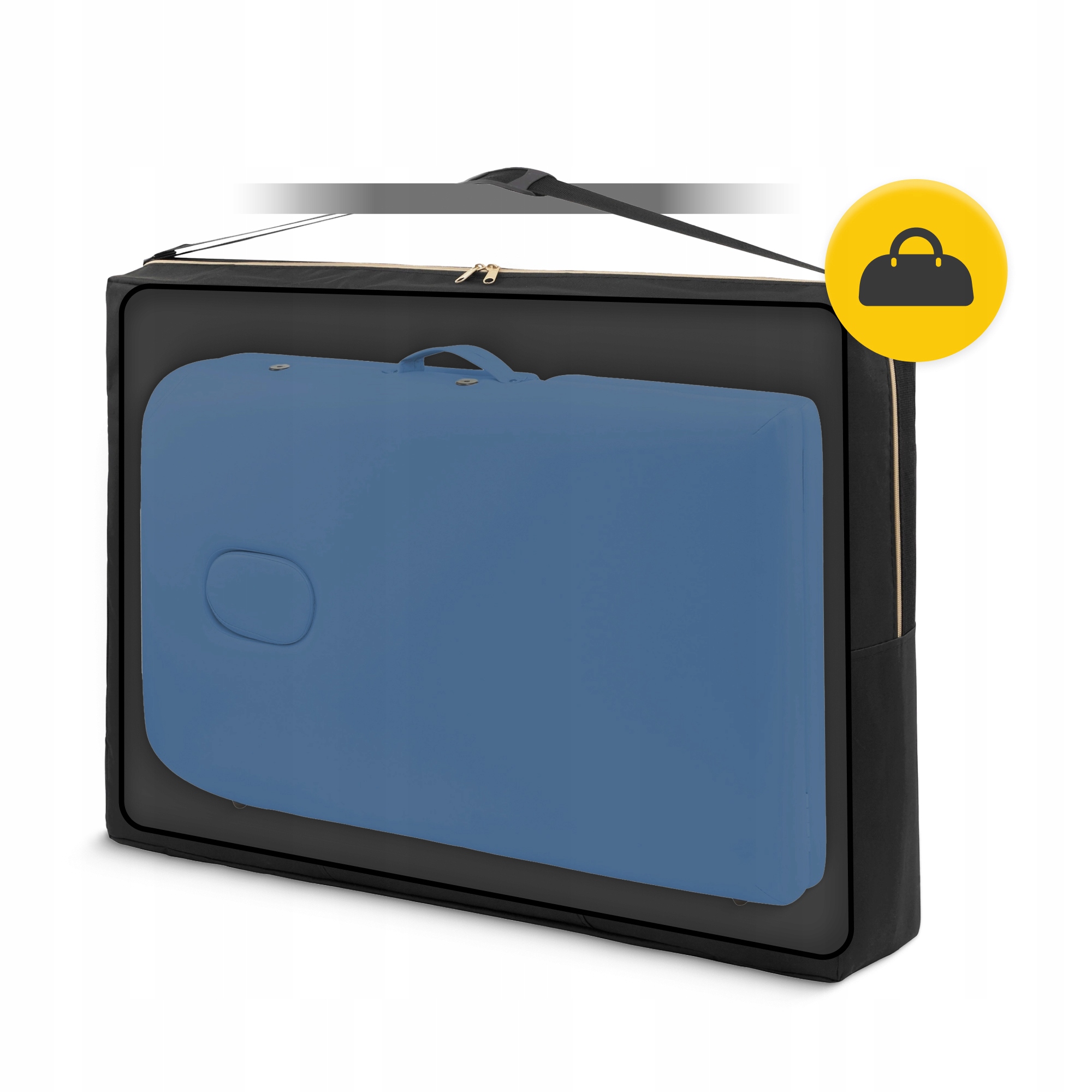 Масажний стіл складний 4FIZJO Massage Table Alu W60 Blue (P-5907739318404) — мініатюра 8