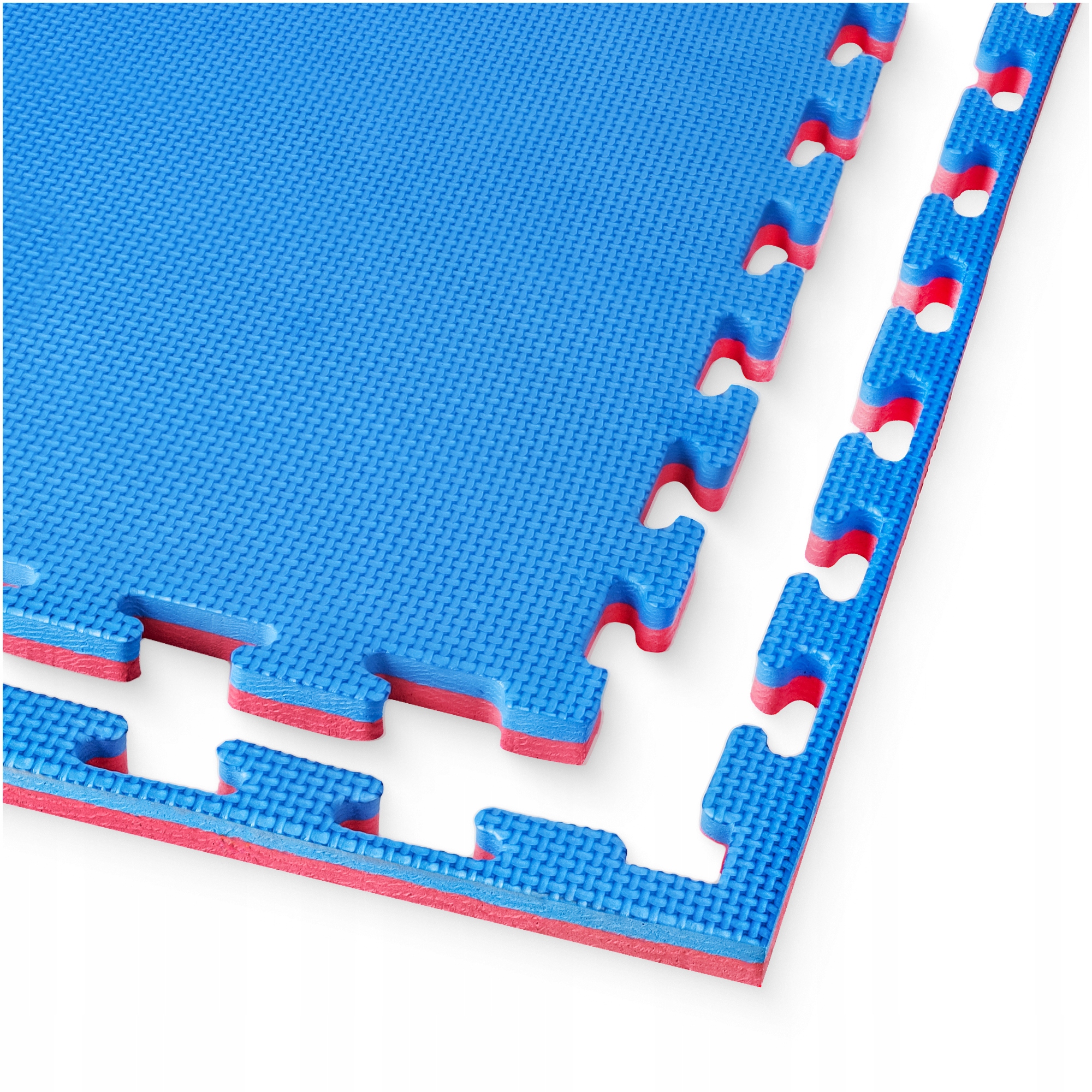 Мат-пазл (ласточкин хвіст) 4FIZJO Mat Puzzle EVA 100 x 100 x 2 cм Blue/Red (P-5907739310002) — фото 1