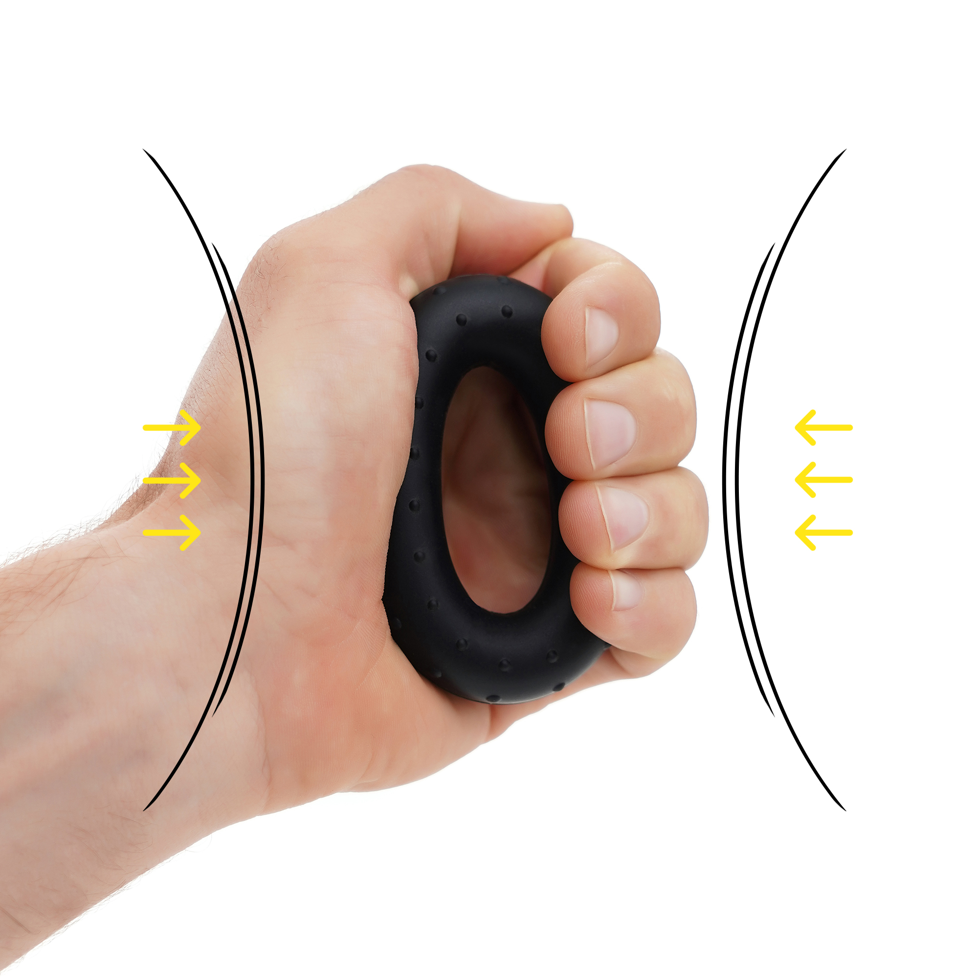 Набір еспандерів Cornix Hand Grip Workout Kit 5 шт XR-0269 Black — мініатюра 9