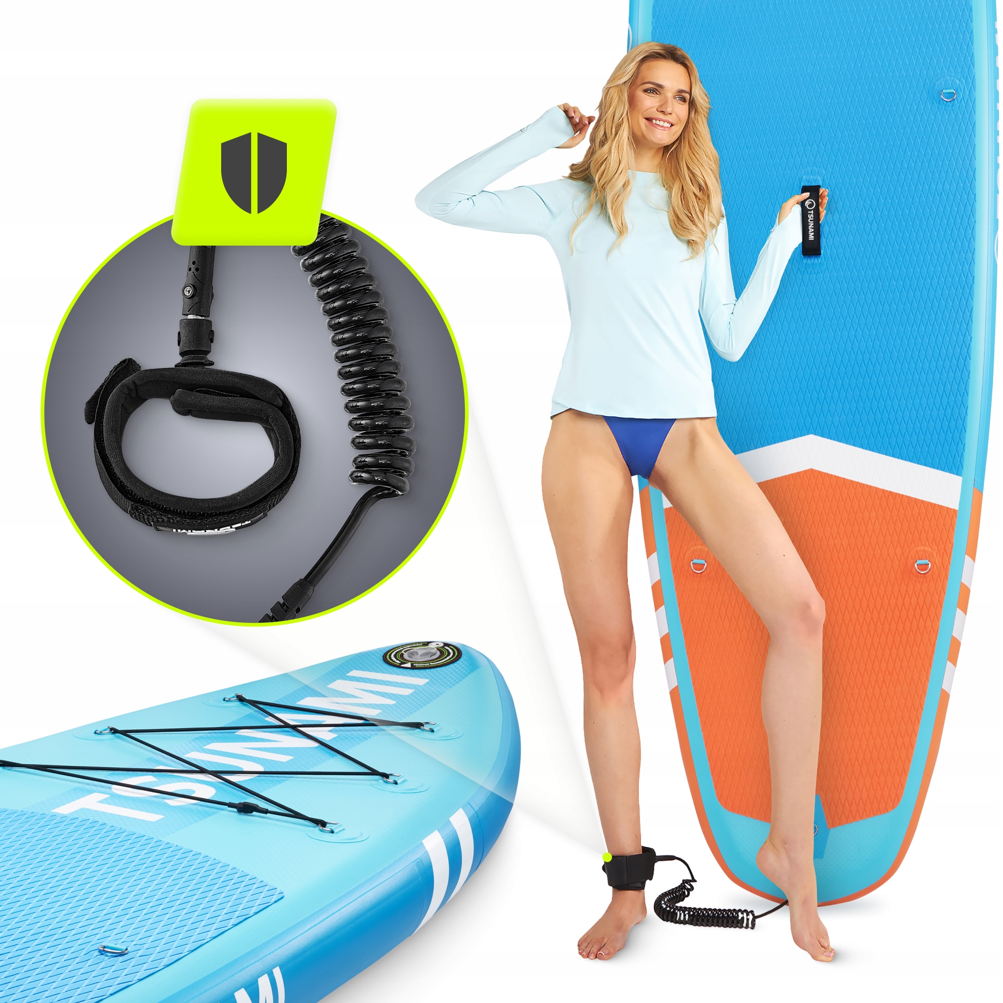 Надувна SUP дошка TSUNAMI 320 см з веслом Lagoon T02 (P-5907739314215) — мініатюра 6