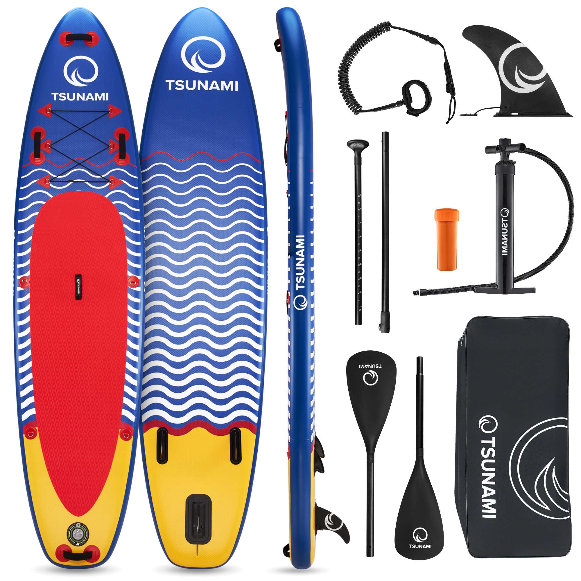 Надувна SUP дошка TSUNAMI 350 см з веслом Wave T04 (P-5907739314239) — фото 1
