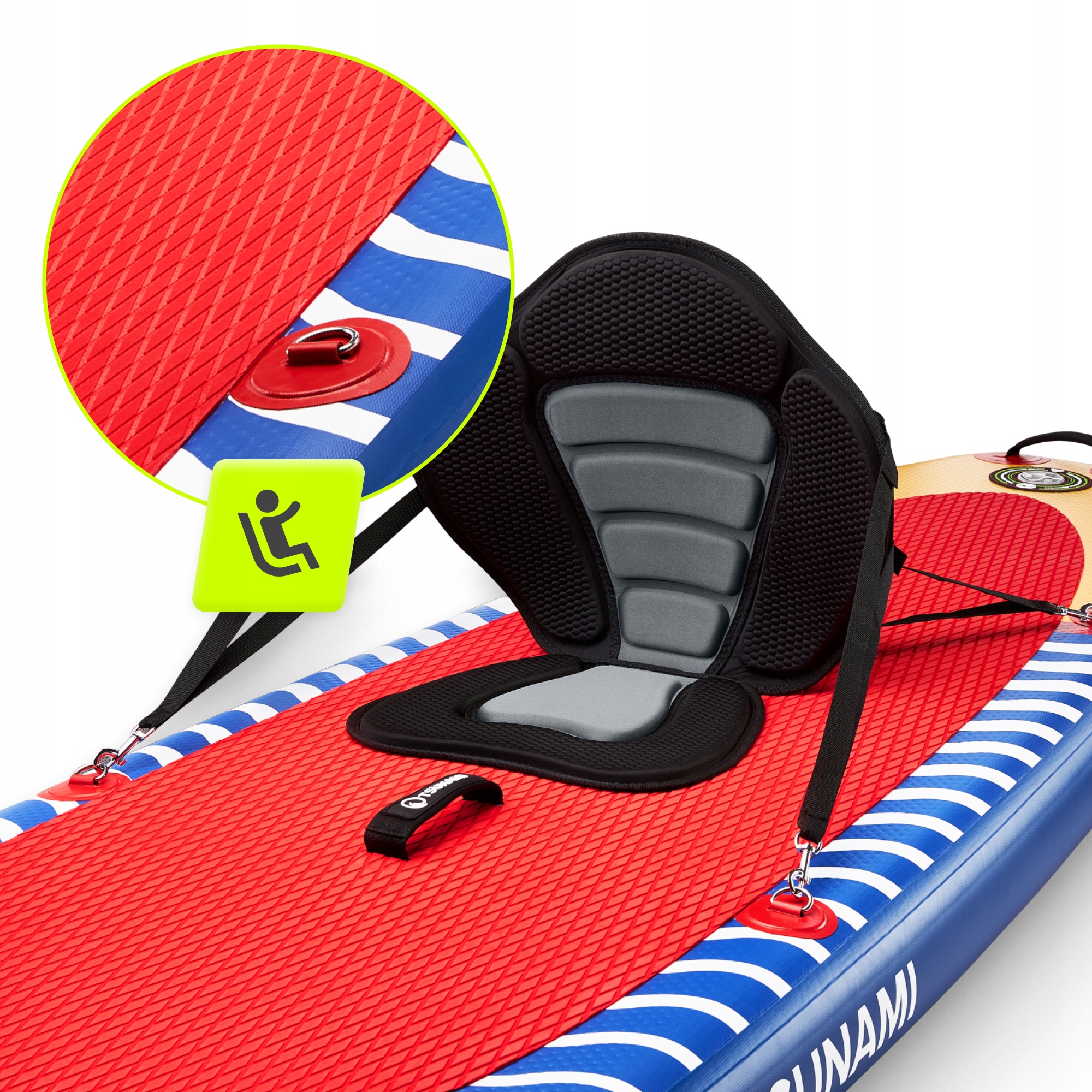 Надувна SUP дошка TSUNAMI 350 см з веслом Wave T04 (P-5907739314239) — мініатюра 7