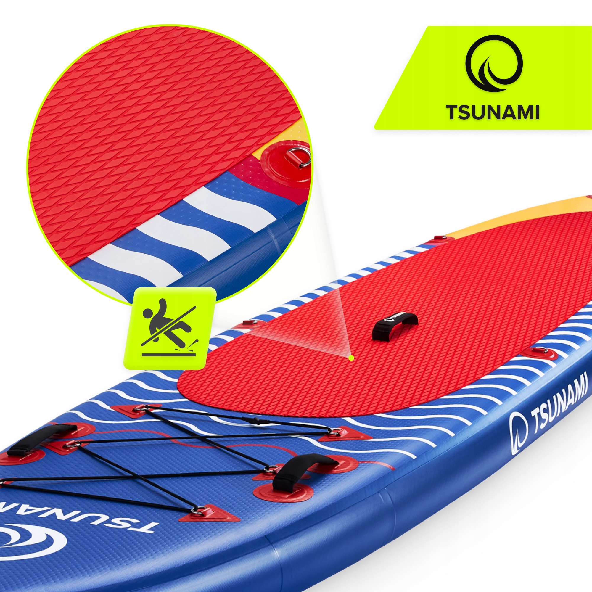 Надувна SUP дошка TSUNAMI 350 см з веслом Wave T04 (P-5907739314239) — мініатюра 9