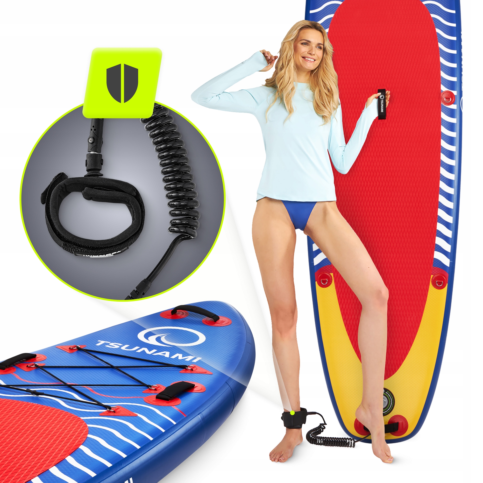 Надувна SUP дошка TSUNAMI 350 см з веслом Wave T04 (P-5907739314239) — мініатюра 10