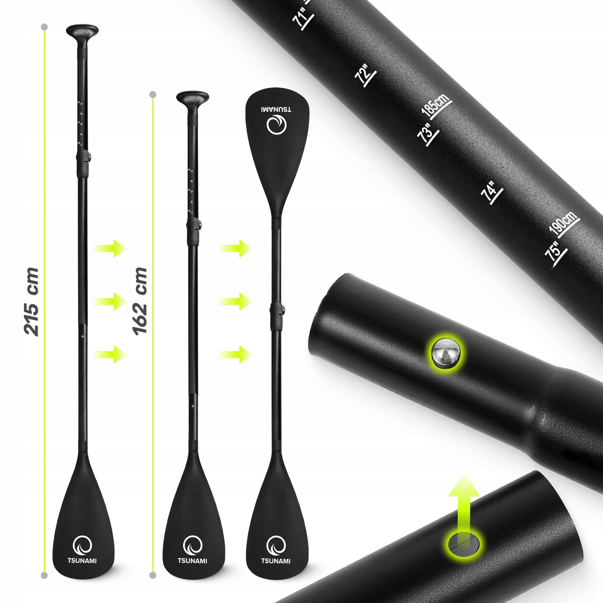 Надувна SUP дошка TSUNAMI PRO 350 см з веслом T15 (P-5905973405638) — мініатюра 7