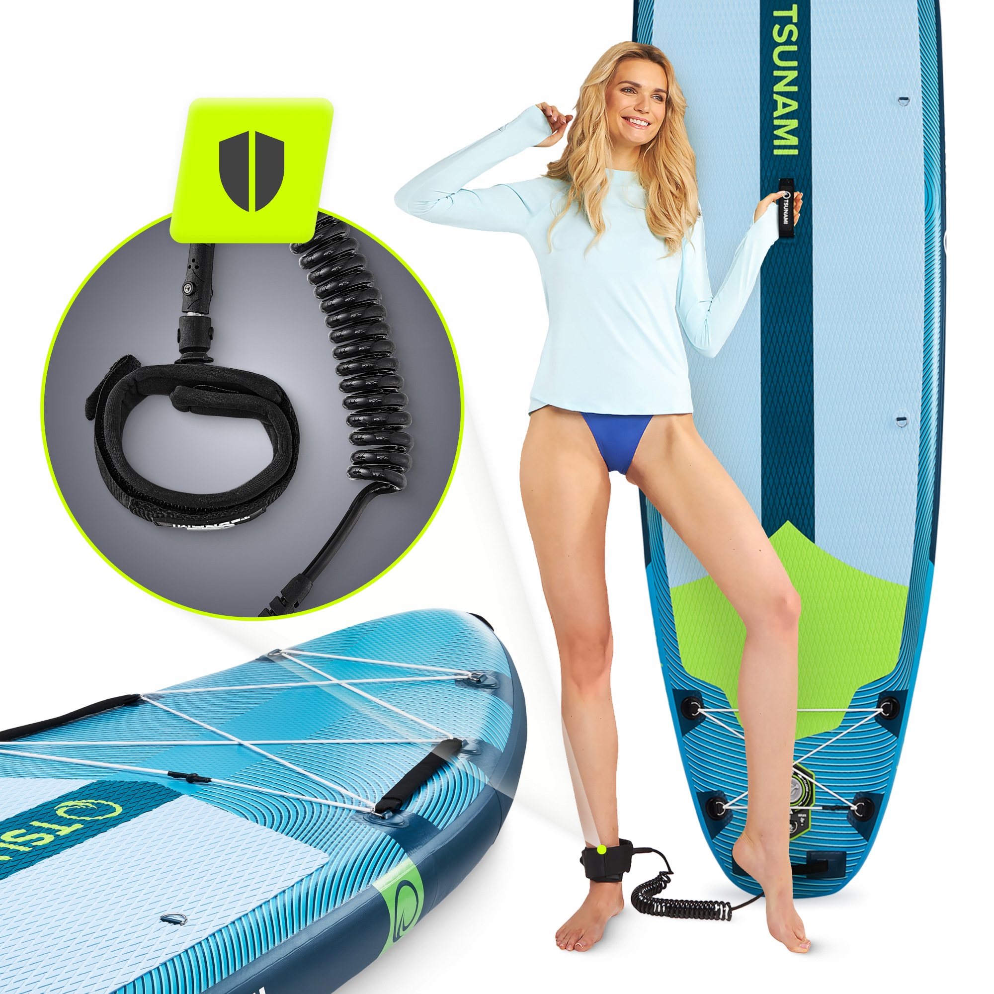 Надувна SUP дошка TSUNAMI PRO 350 см з веслом T15 (P-5905973405638) — мініатюра 9