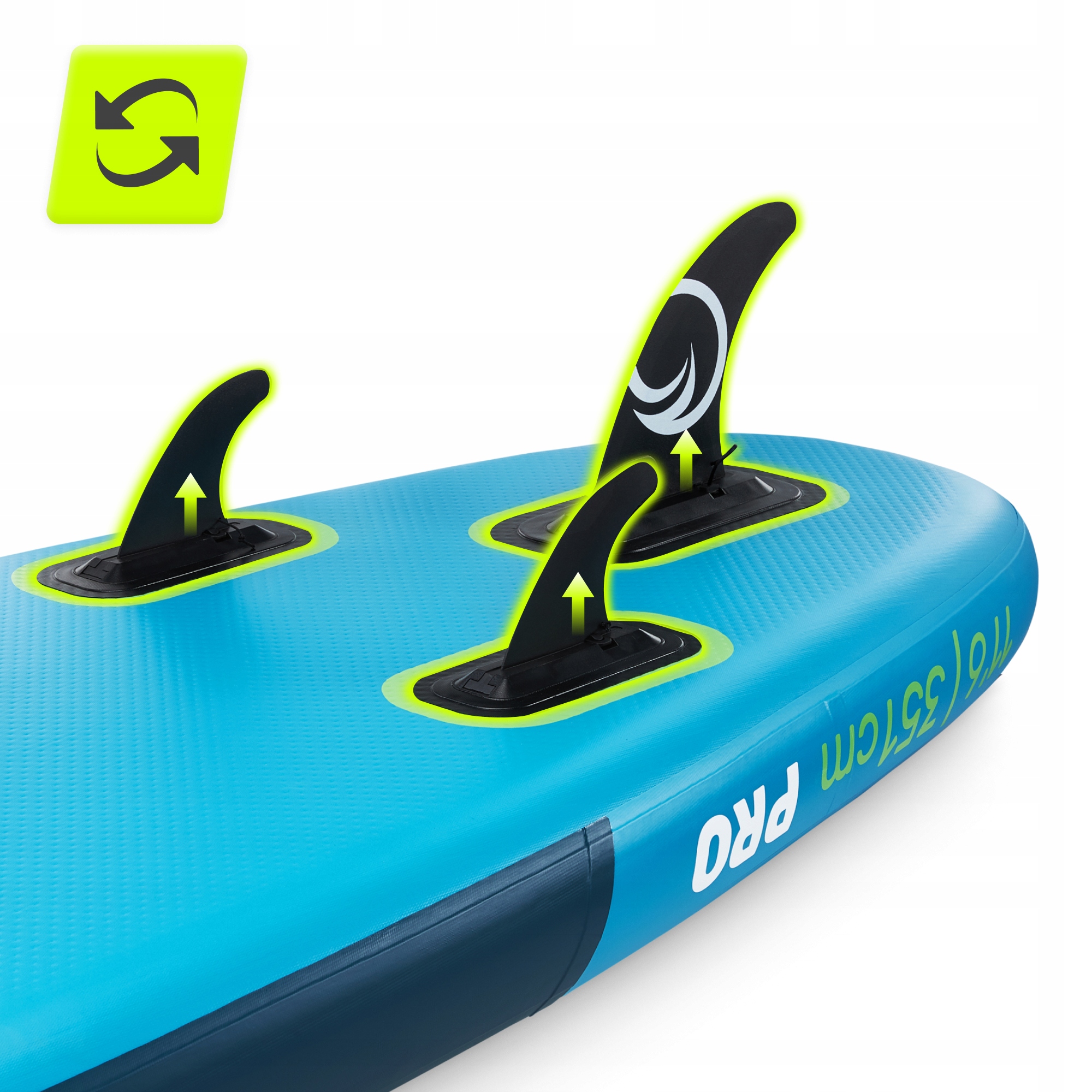 Надувна SUP дошка TSUNAMI PRO 350 см з веслом T15 (P-5905973405638) — фото 5