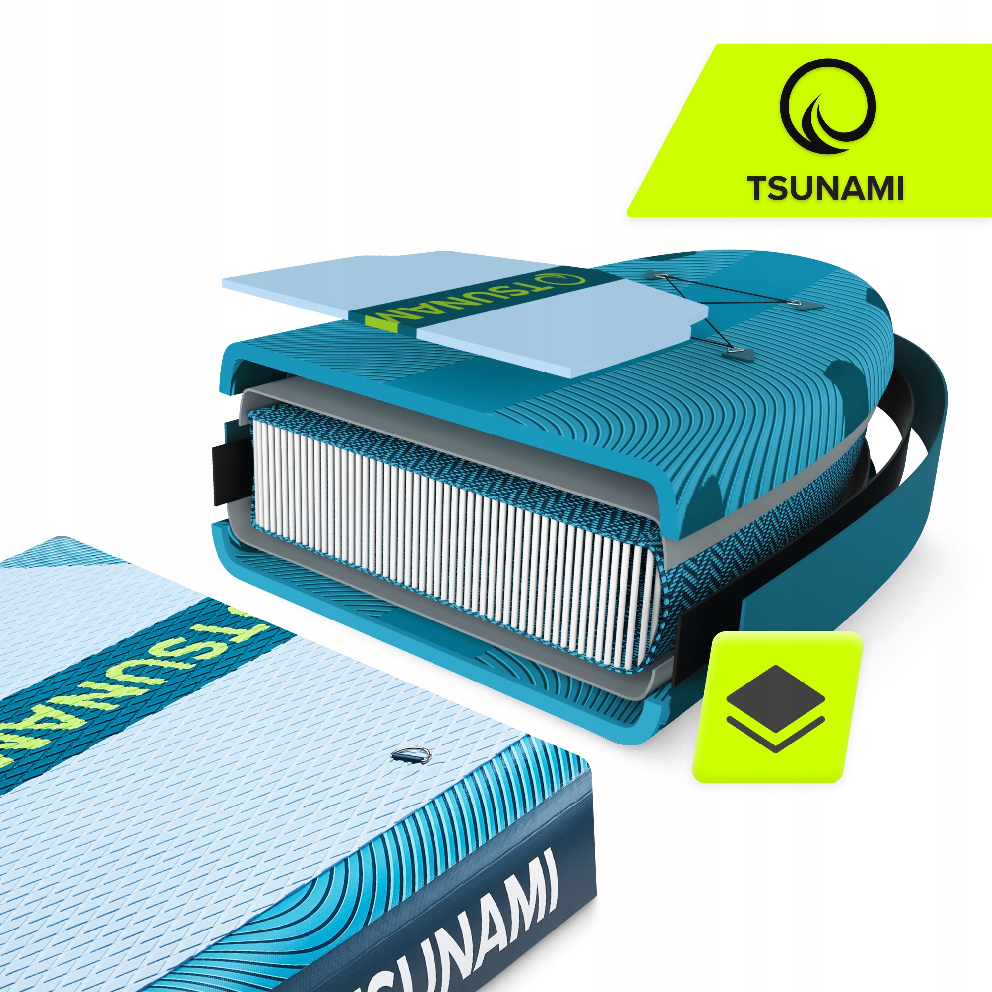 Надувна SUP дошка TSUNAMI PRO 350 см з веслом T15 (P-5905973405638) — фото 2