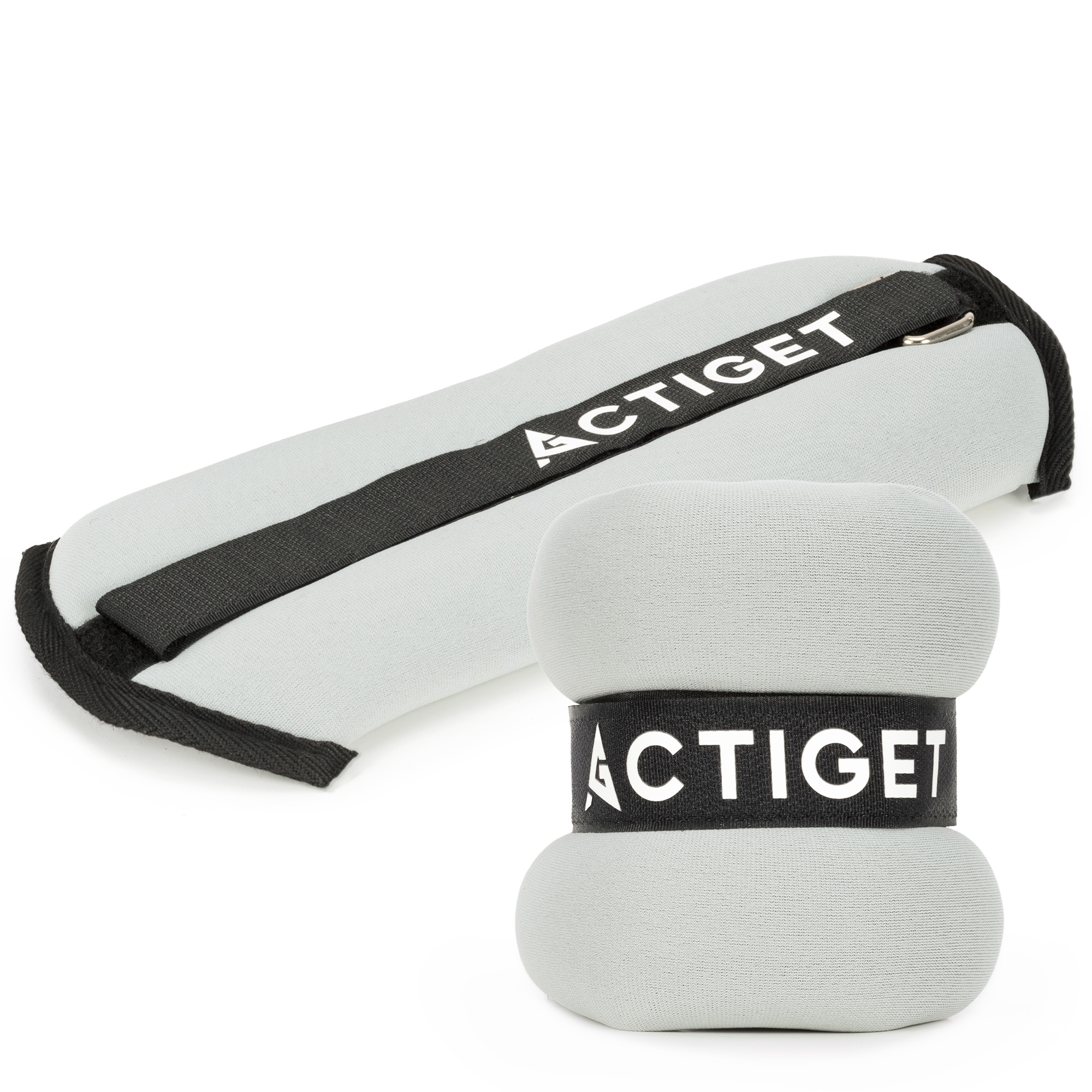 Обважнювачі-манжети для ніг та рук Actiget 2 x 1 кг ACT0128 Grey/Black