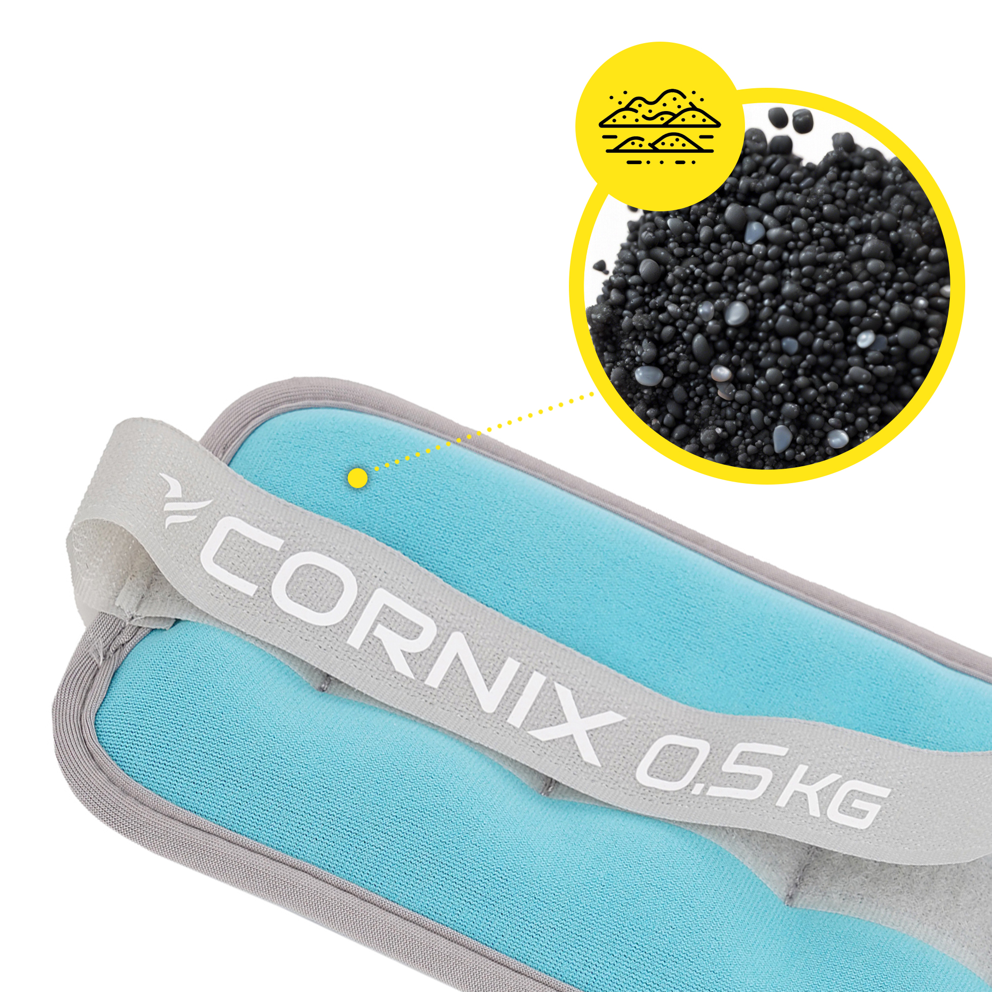 Обважнювачі-манжети для ніг та рук Cornix 2 x 0.5 кг XR-0240 — мініатюра 10