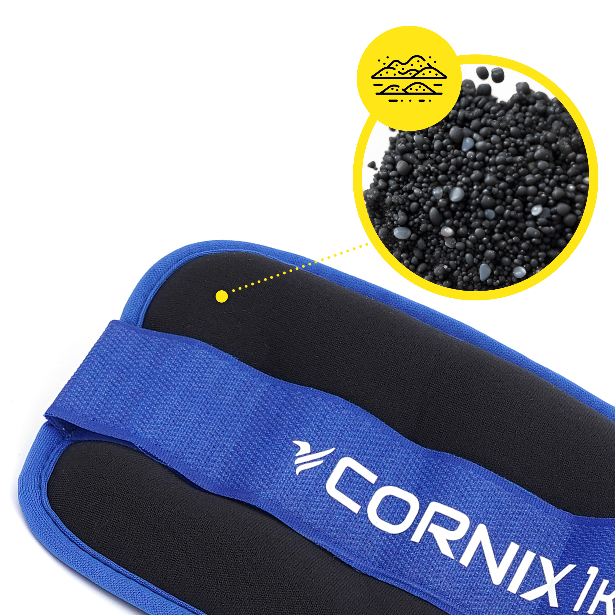 Обважнювачі-манжети для ніг та рук Cornix 2 x 1 кг XR-0173 — мініатюра 10
