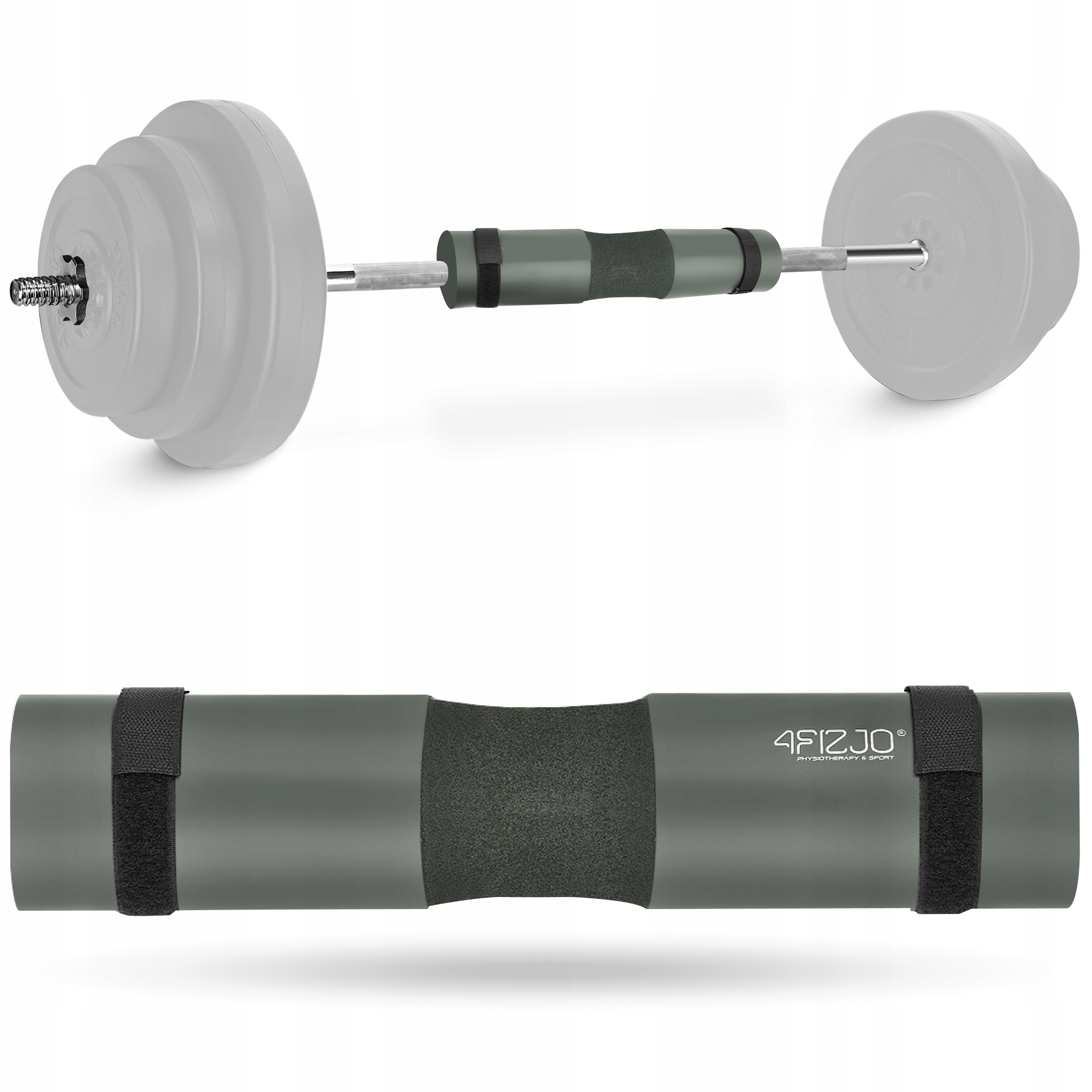 Накладка (бампер) на гриф 4FIZJO Barbell Pad Grey (P-5907739314741) — фото 1