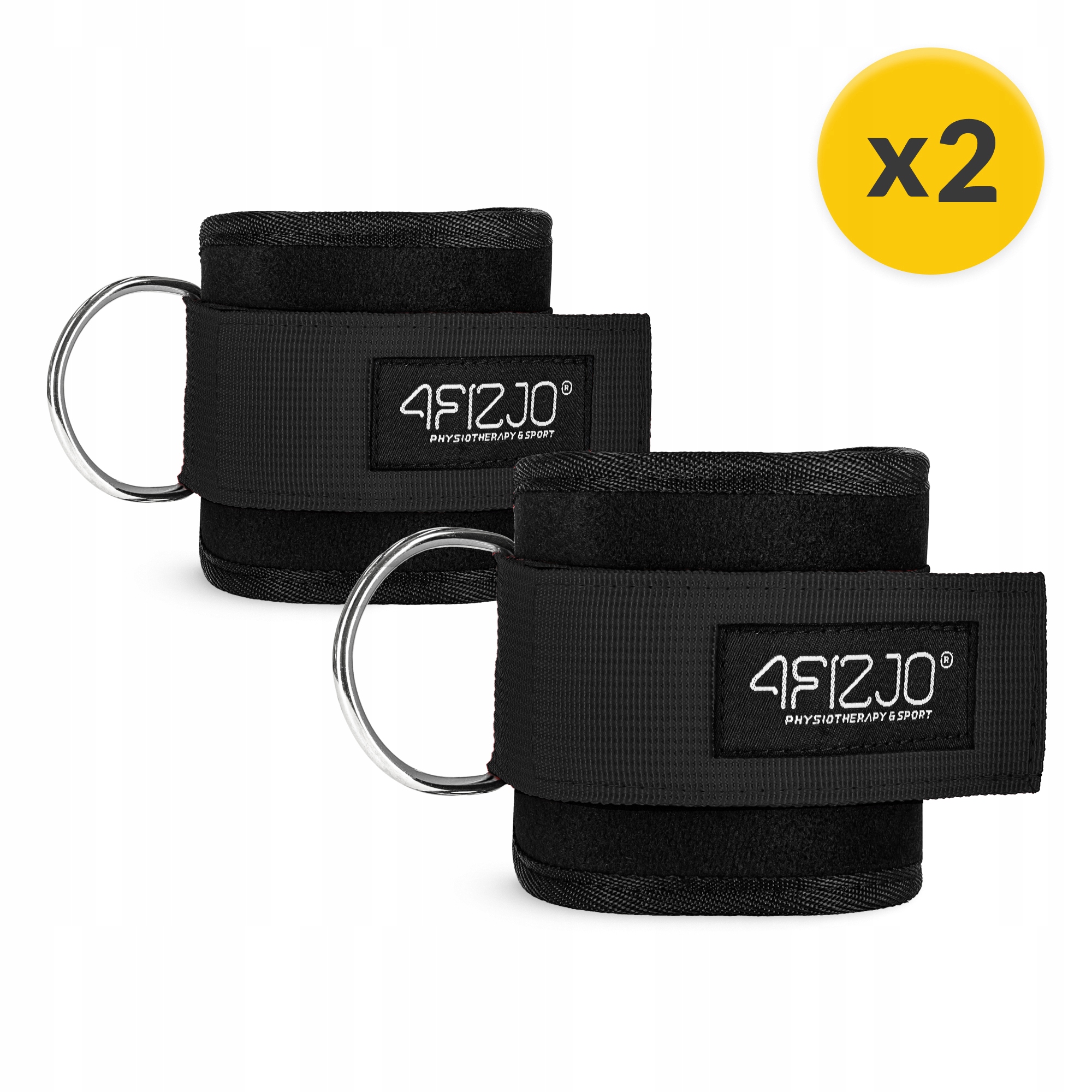 Манжети для тяги 4FIZJO Ankle Strap 2 шт Black (P-5907739311054) — фото 5