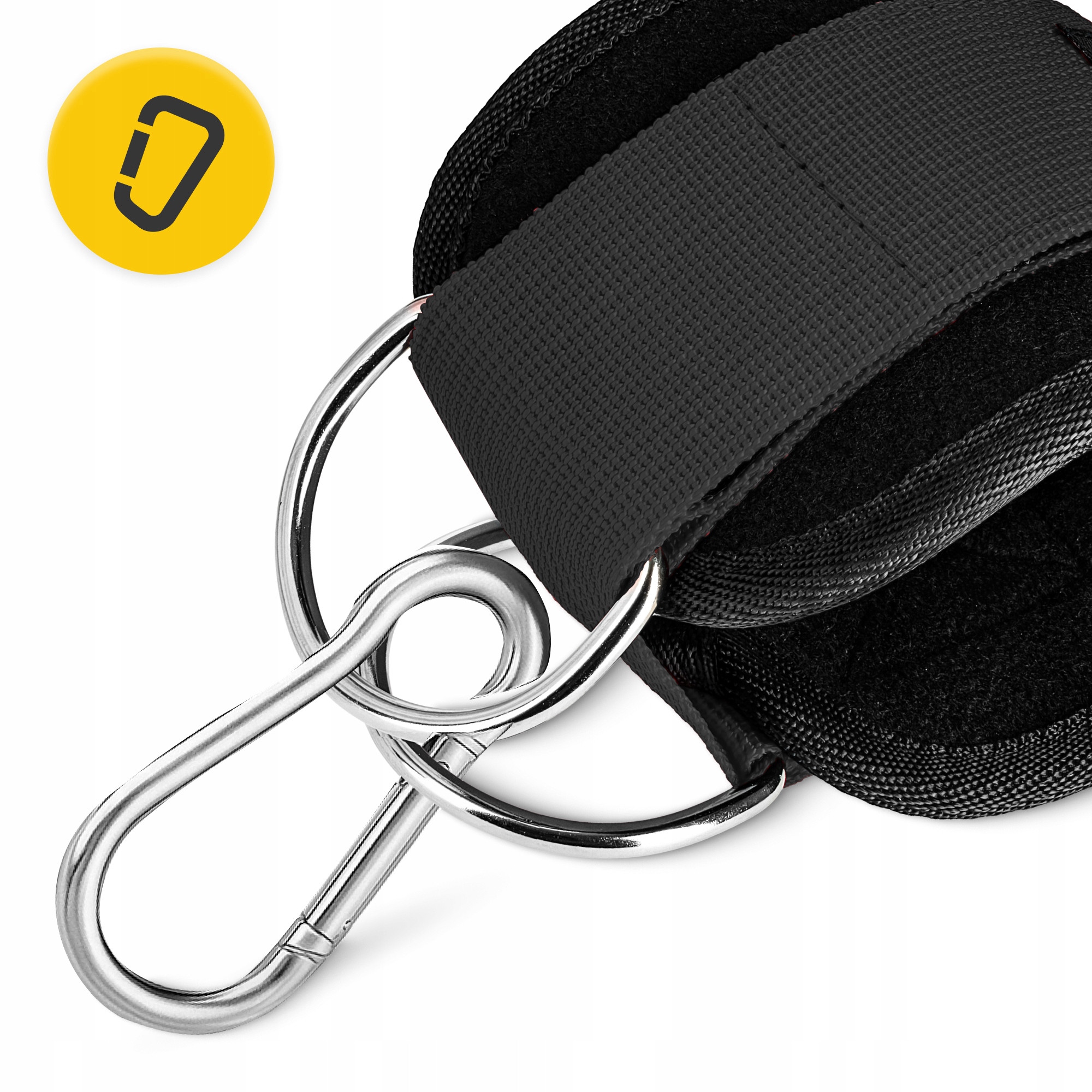 Манжети для тяги 4FIZJO Ankle Strap 2 шт Black (P-5907739311054) — мініатюра 6
