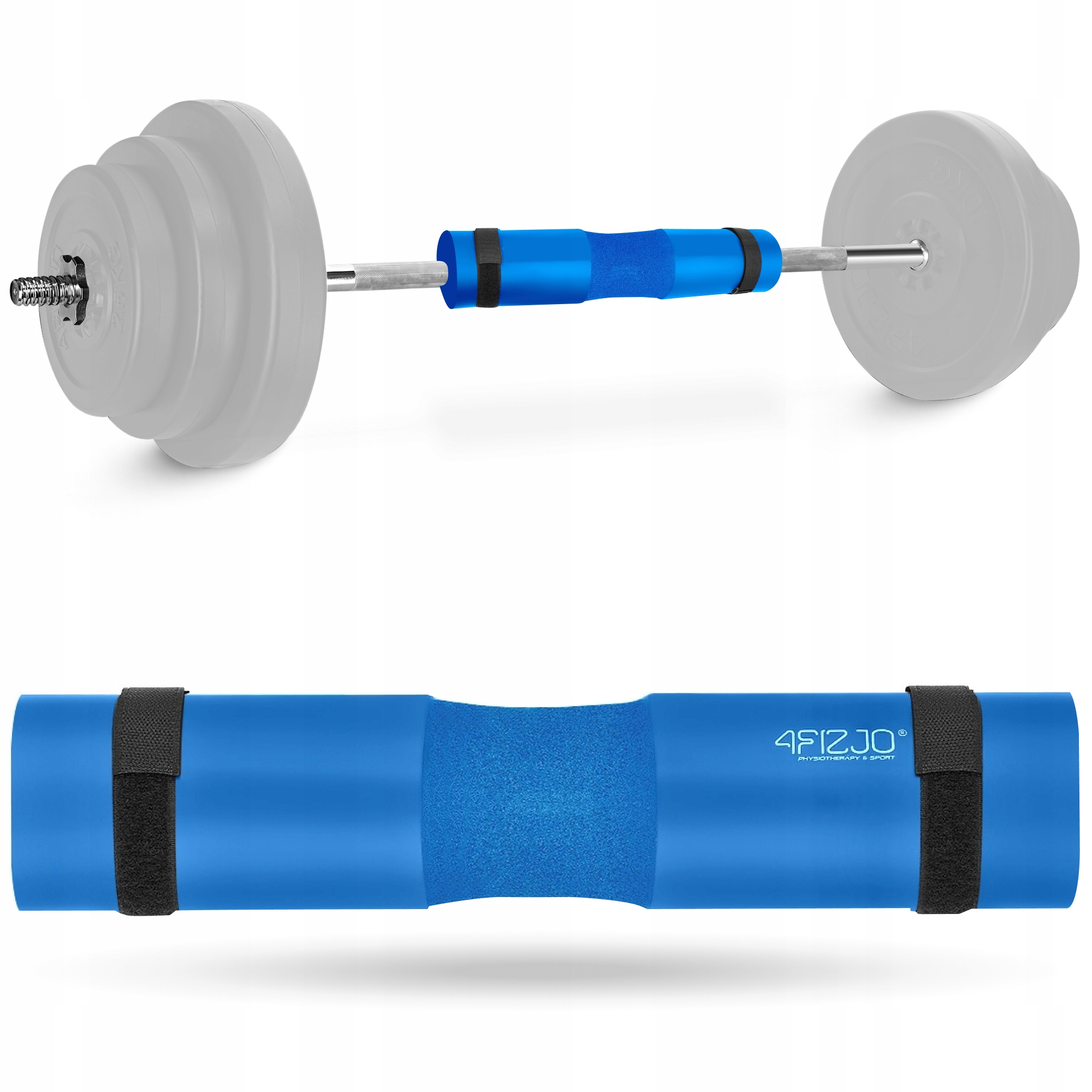 Накладка (бампер) на гриф 4FIZJO Barbell Pad Blue (P-5907739314734) — фото 1