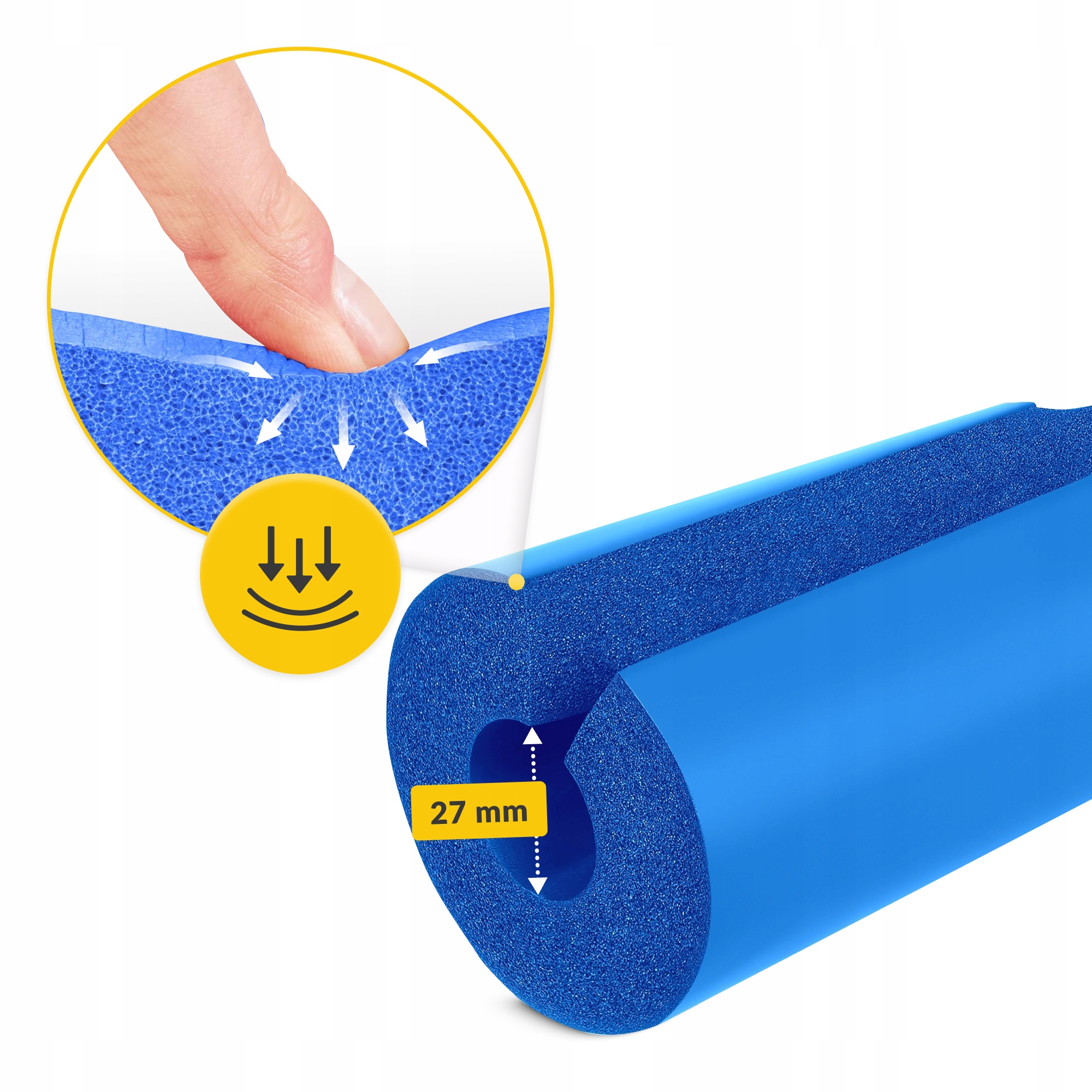 Накладка (бампер) на гриф 4FIZJO Barbell Pad Blue (P-5907739314734) — фото 4