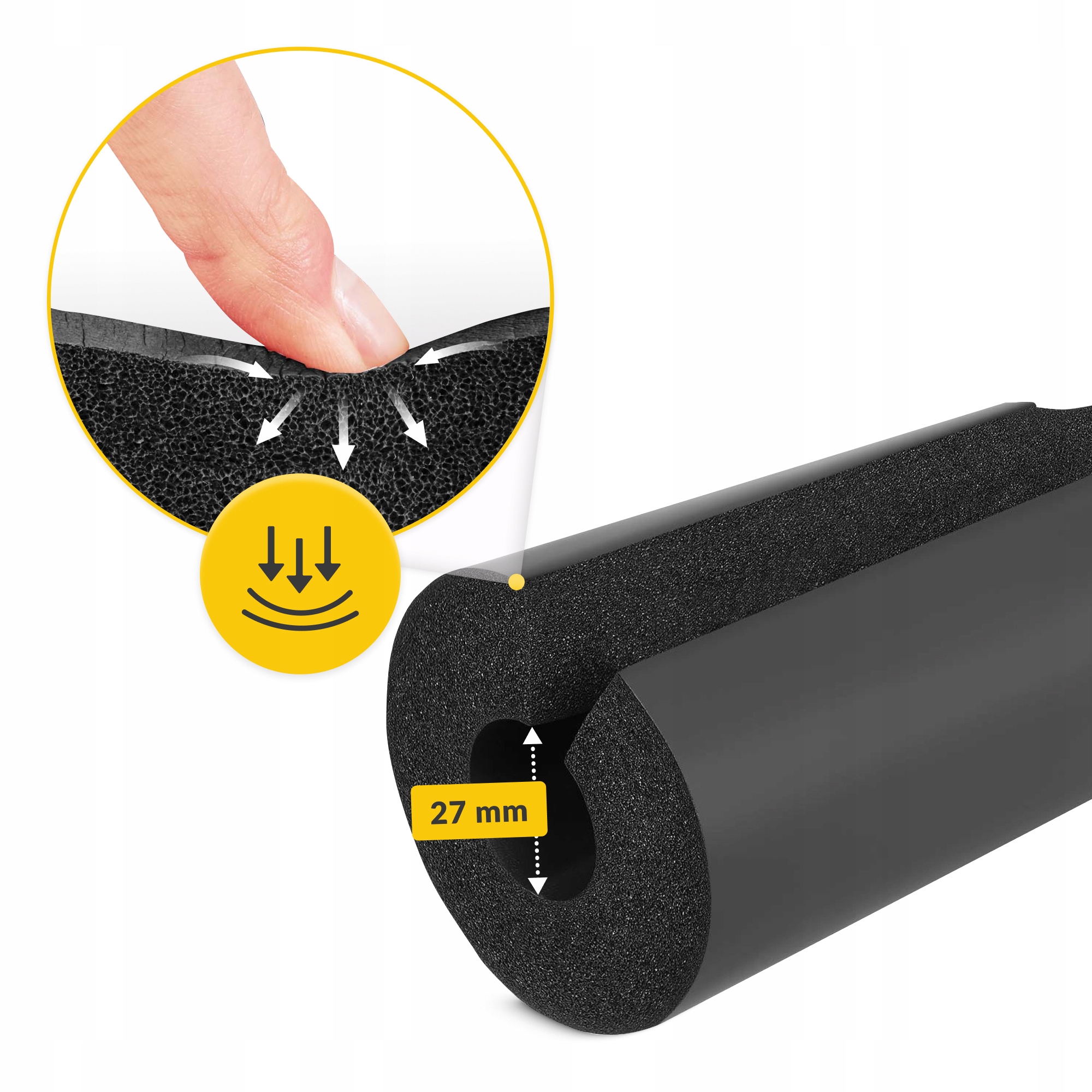 Накладка (бампер) на гриф 4FIZJO Barbell Pad Black (P-5907739311894) — фото 2