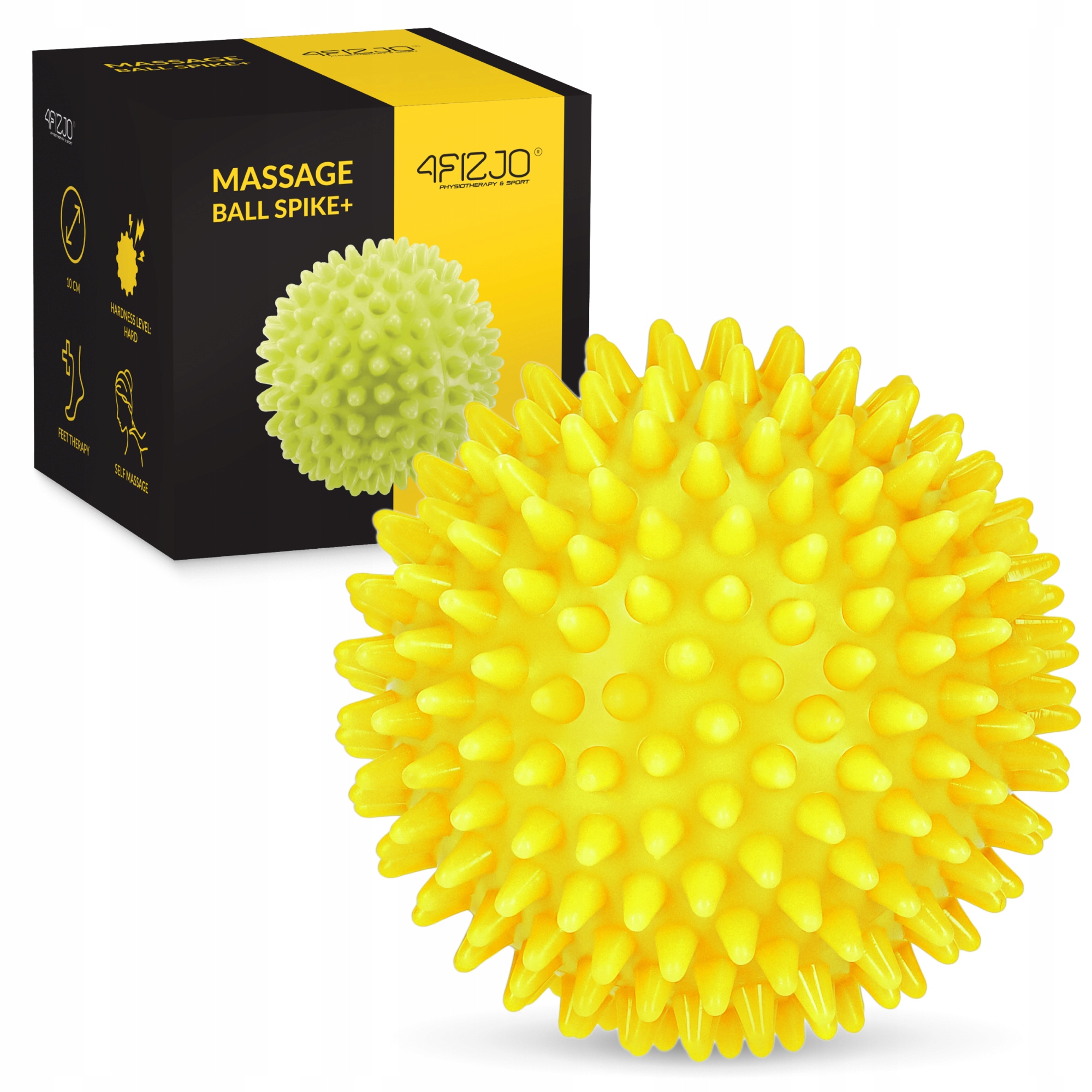 Масажний м'яч з шипами 4FIZJO Spike Ball 10 см (P-5907739311429) — фото 1