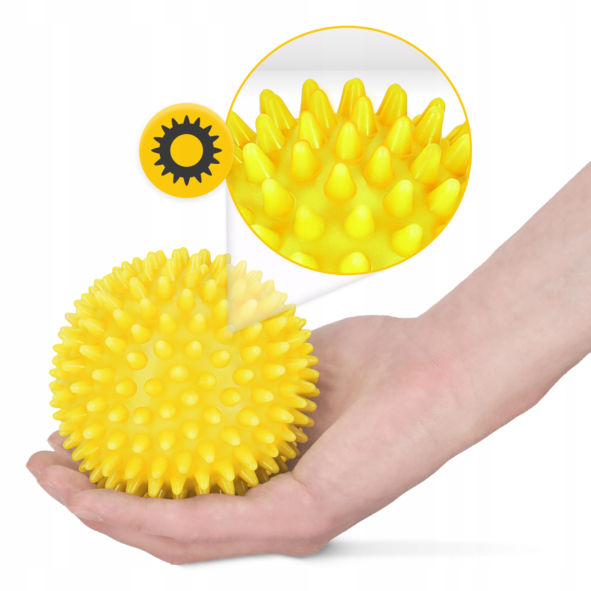 Масажний м'яч з шипами 4FIZJO Spike Ball 10 см (P-5907739311429) — мініатюра 7