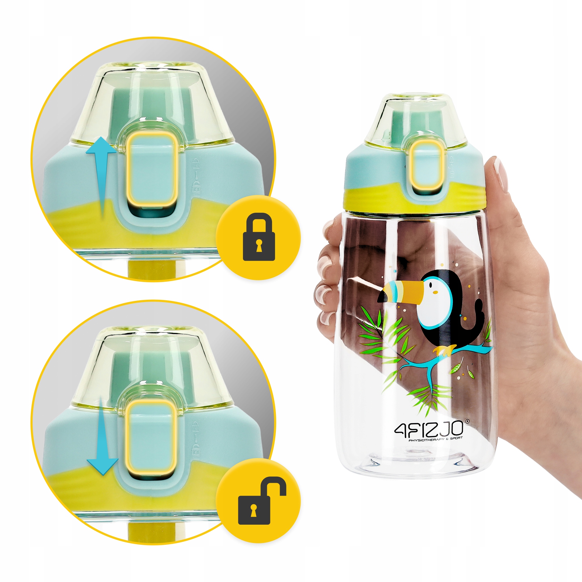 Пляшка для води дитяча 4FIZJO 500 мл Mix (P-5905973403672) — мініатюра 8