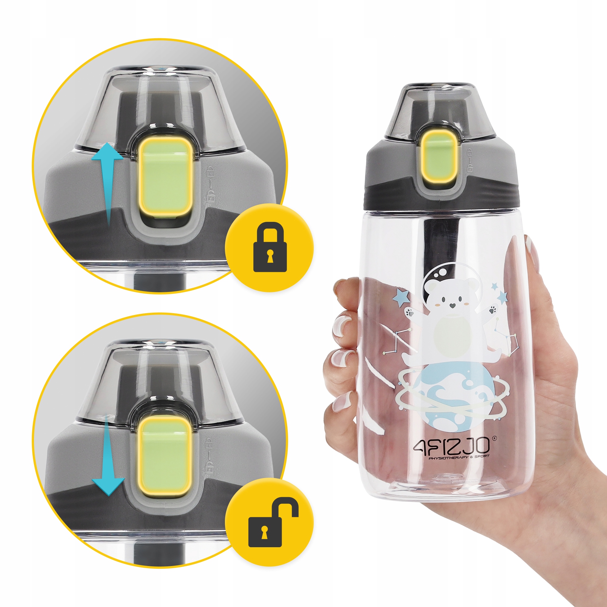 Пляшка для води дитяча 4FIZJO 500 мл Mix (P-5905973403689) — фото 2