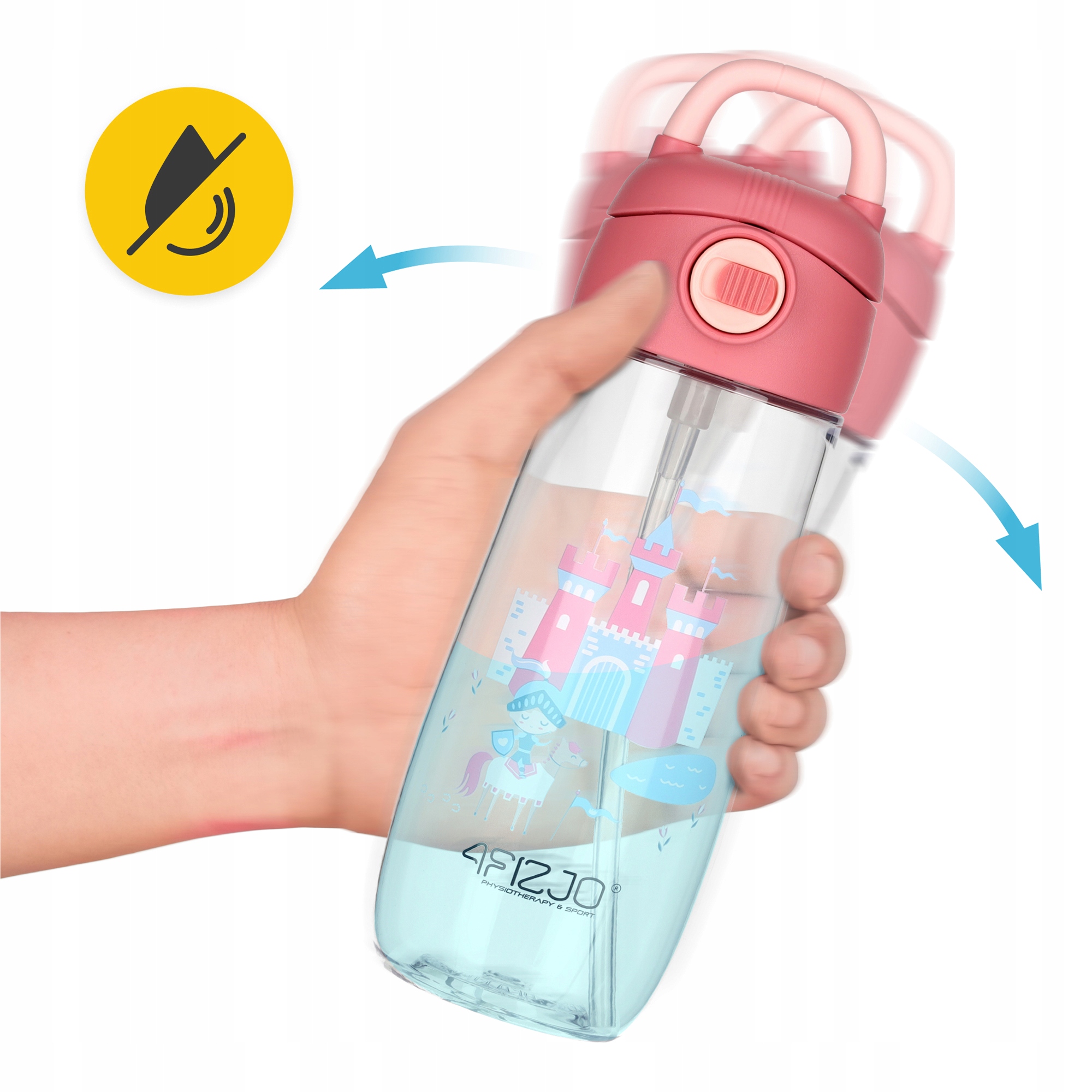 Пляшка для води дитяча 4FIZJO 550 мл Mix (P-5905973403726) — мініатюра 9