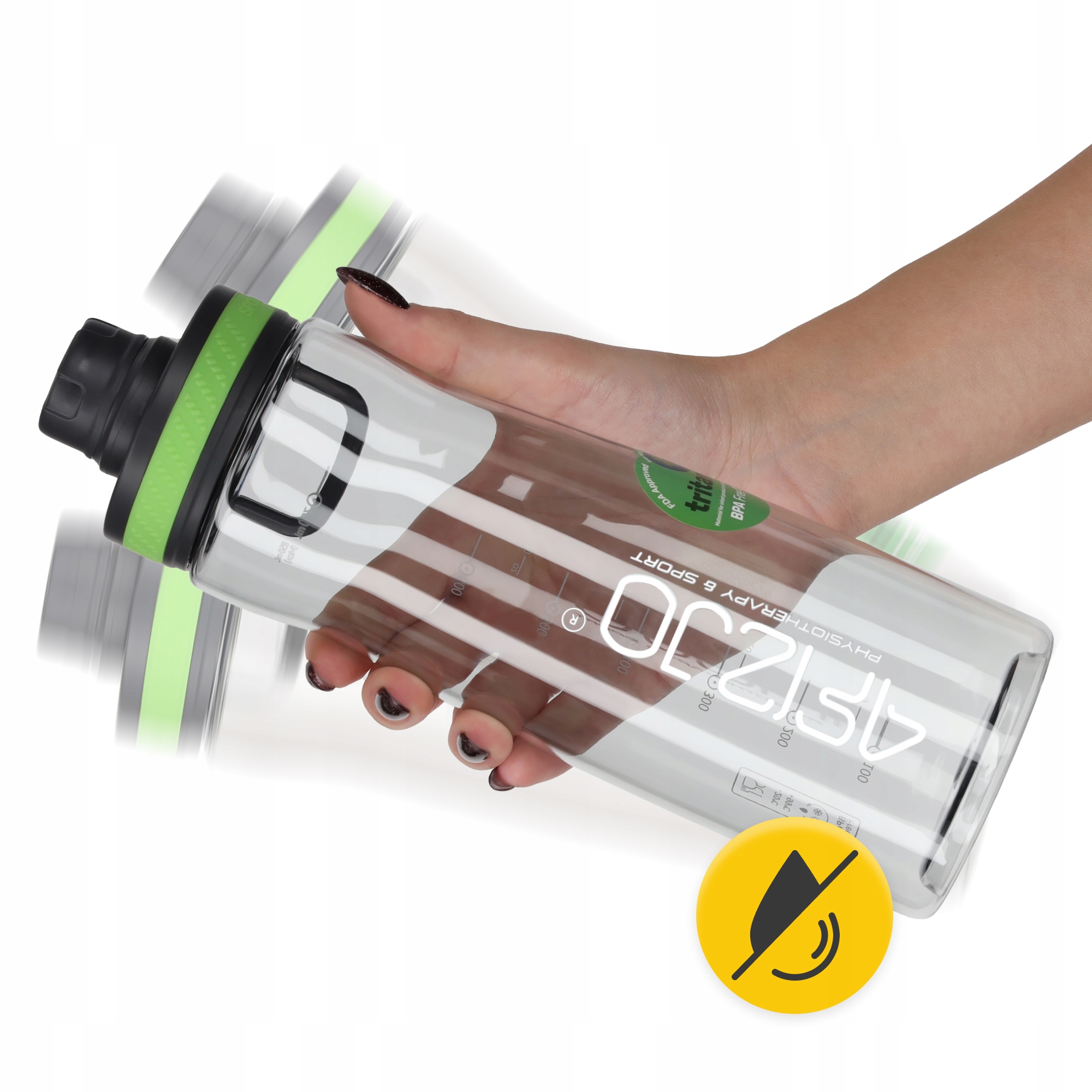 Пляшка для води спортивна 4FIZJO 850 мл Green (P-5905973403801) — мініатюра 8