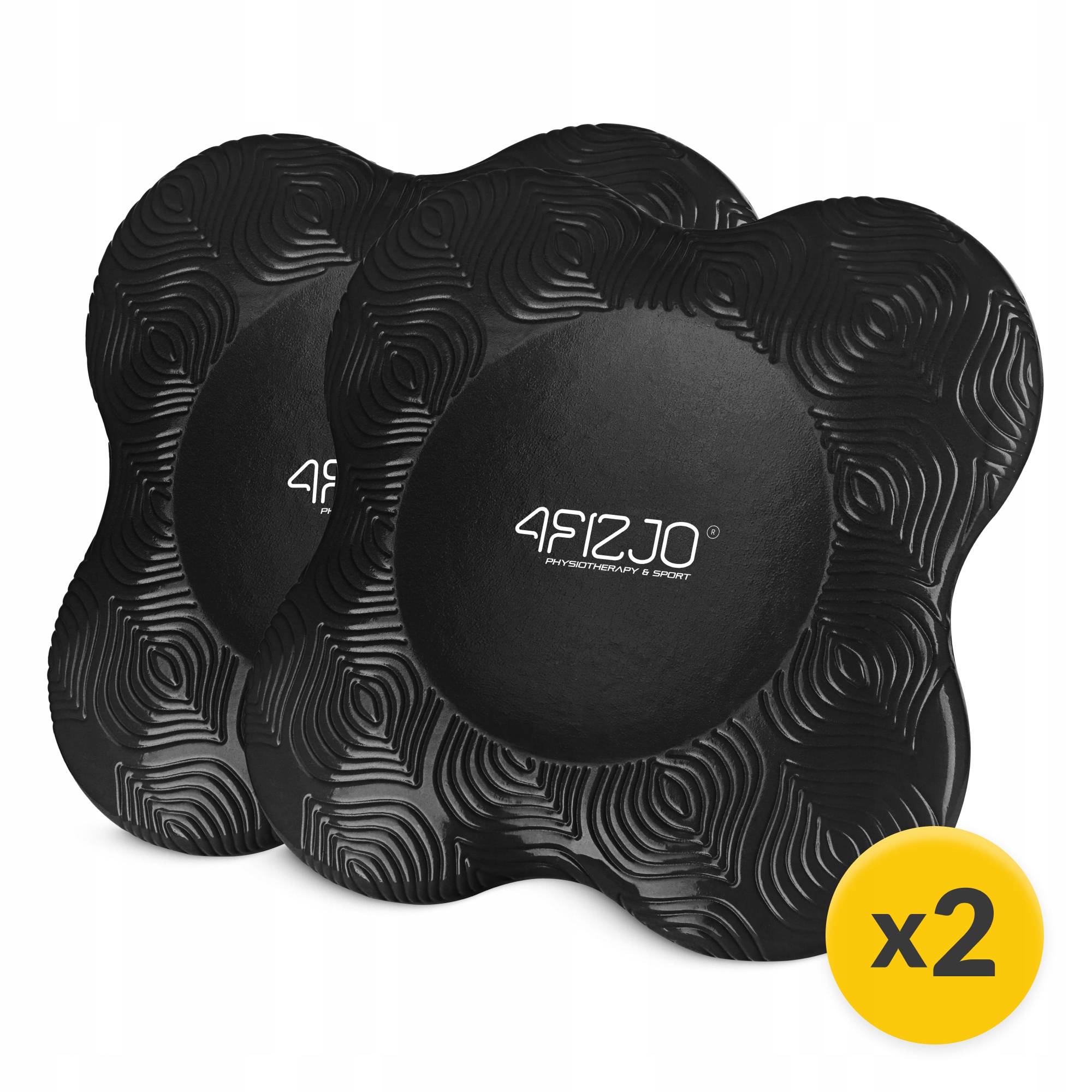Підставки під коліна та лікті для йоги 4FIZJO 2 шт Black (P-5907739315335)
