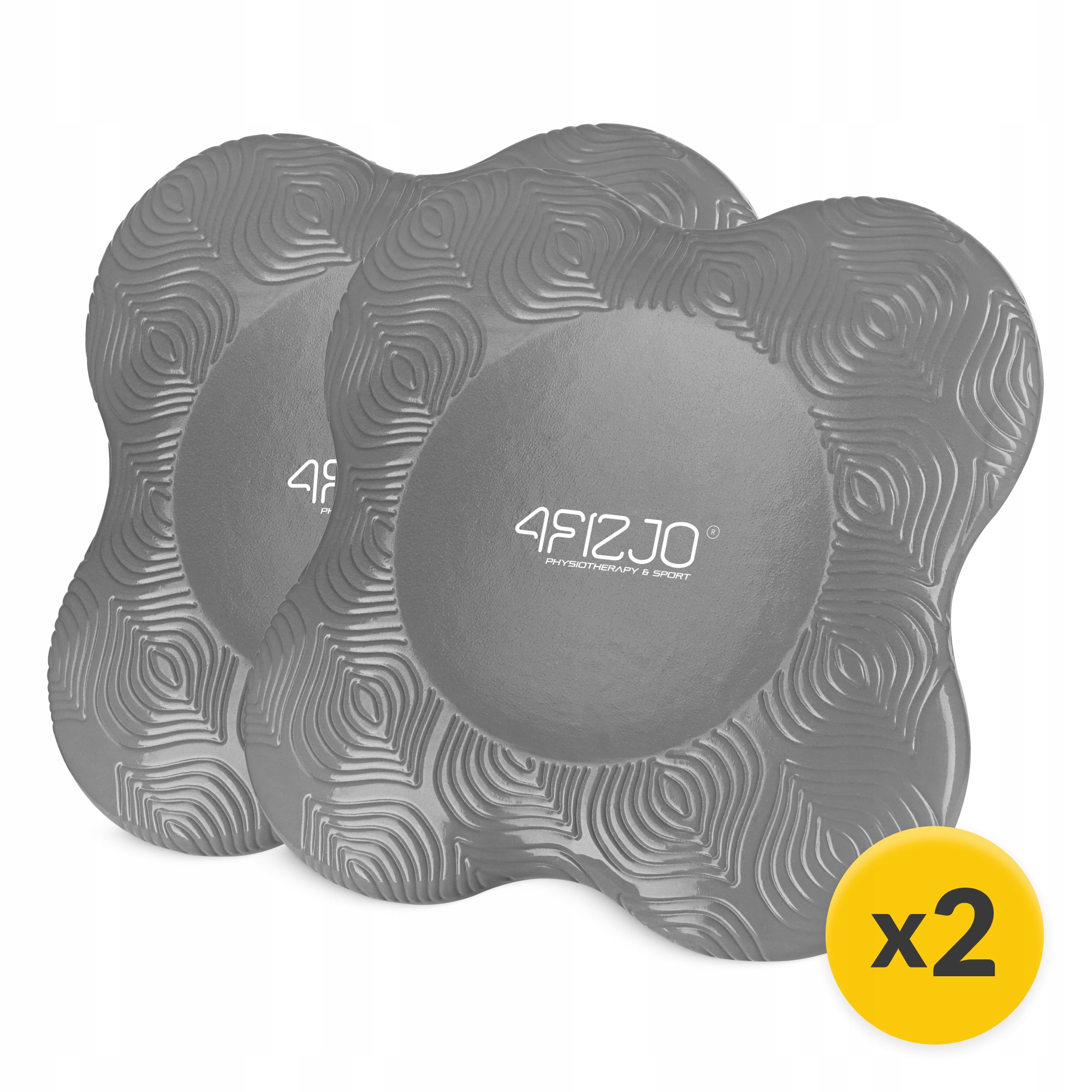 Підставки під коліна та лікті для йоги 4FIZJO 2 шт Grey (P-5907739315366)