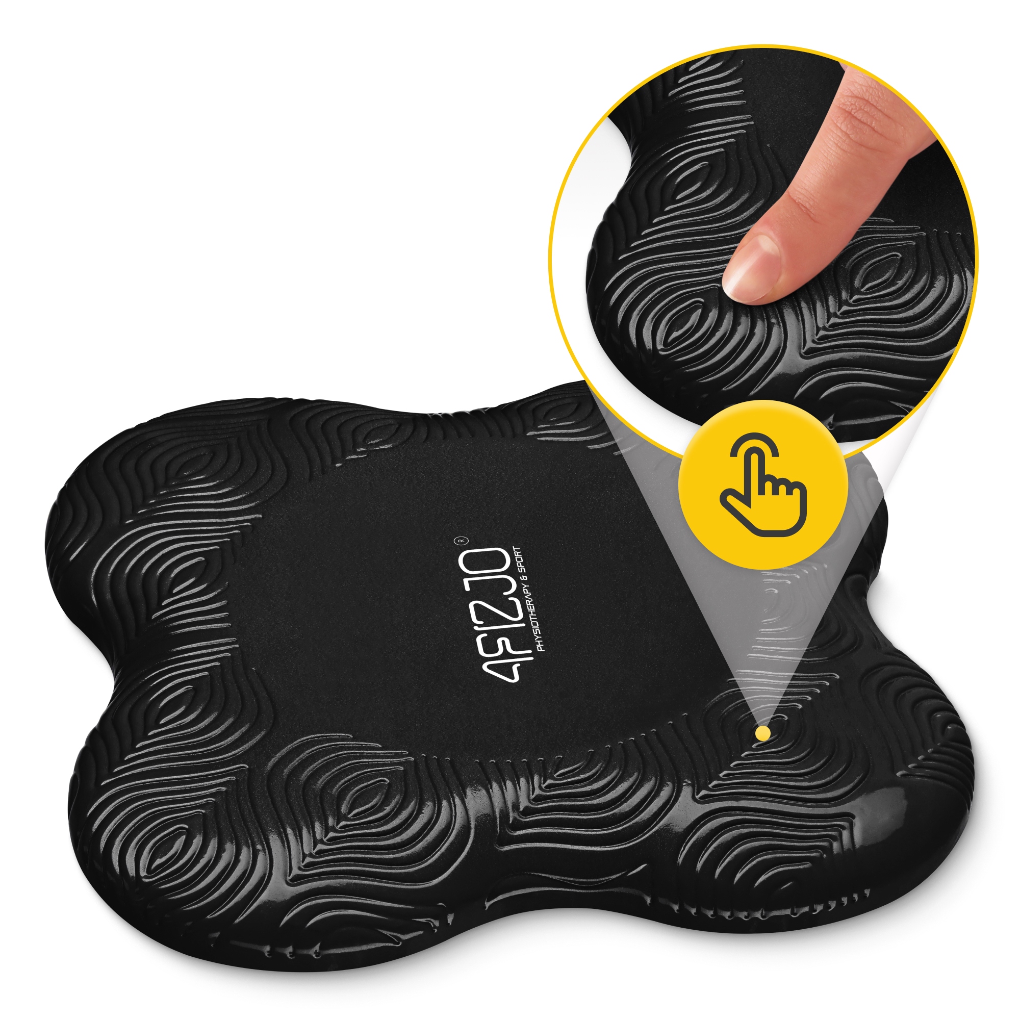 Підставки під коліна та лікті для йоги 4FIZJO 2 шт Black (P-5907739315335)