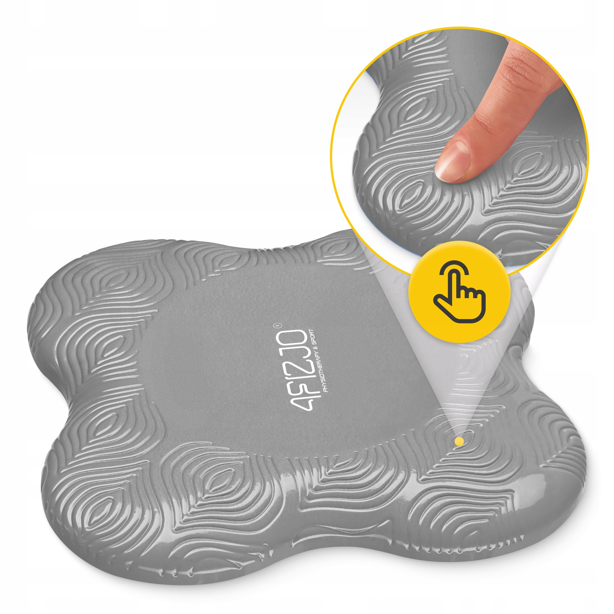 Підставки під коліна та лікті для йоги 4FIZJO 2 шт Grey (P-5907739315366)