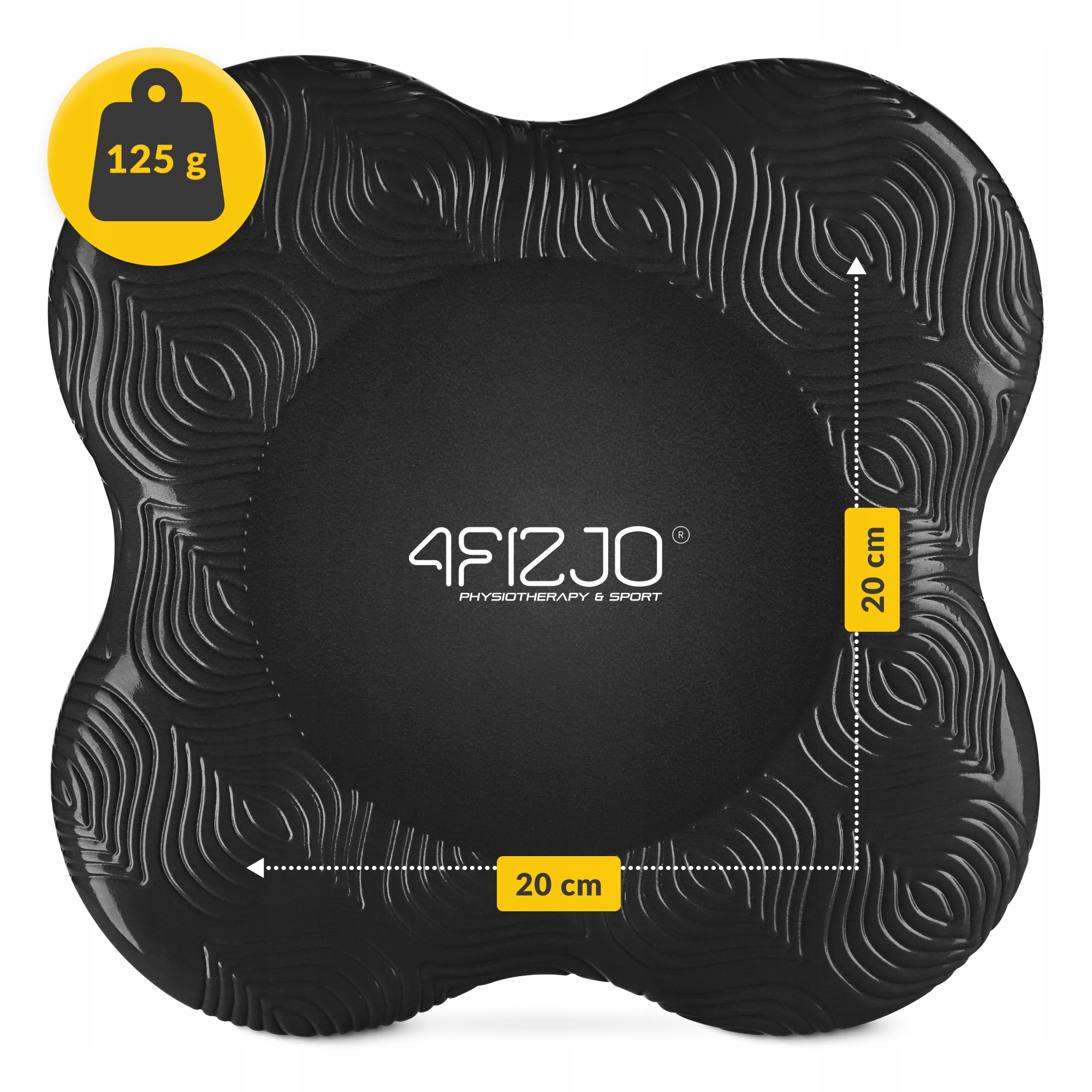 Підставки під коліна та лікті для йоги 4FIZJO 2 шт Black (P-5907739315335)